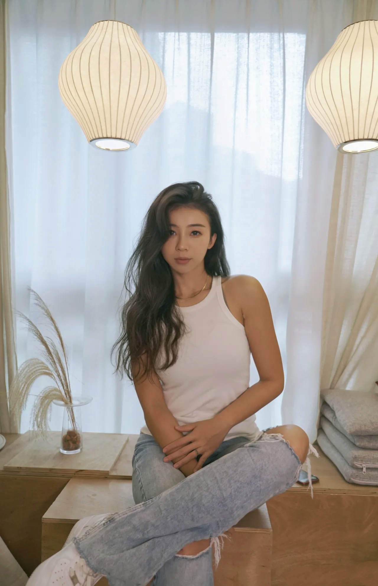 主持人张曼源小姐,在自己社交平台晒美照