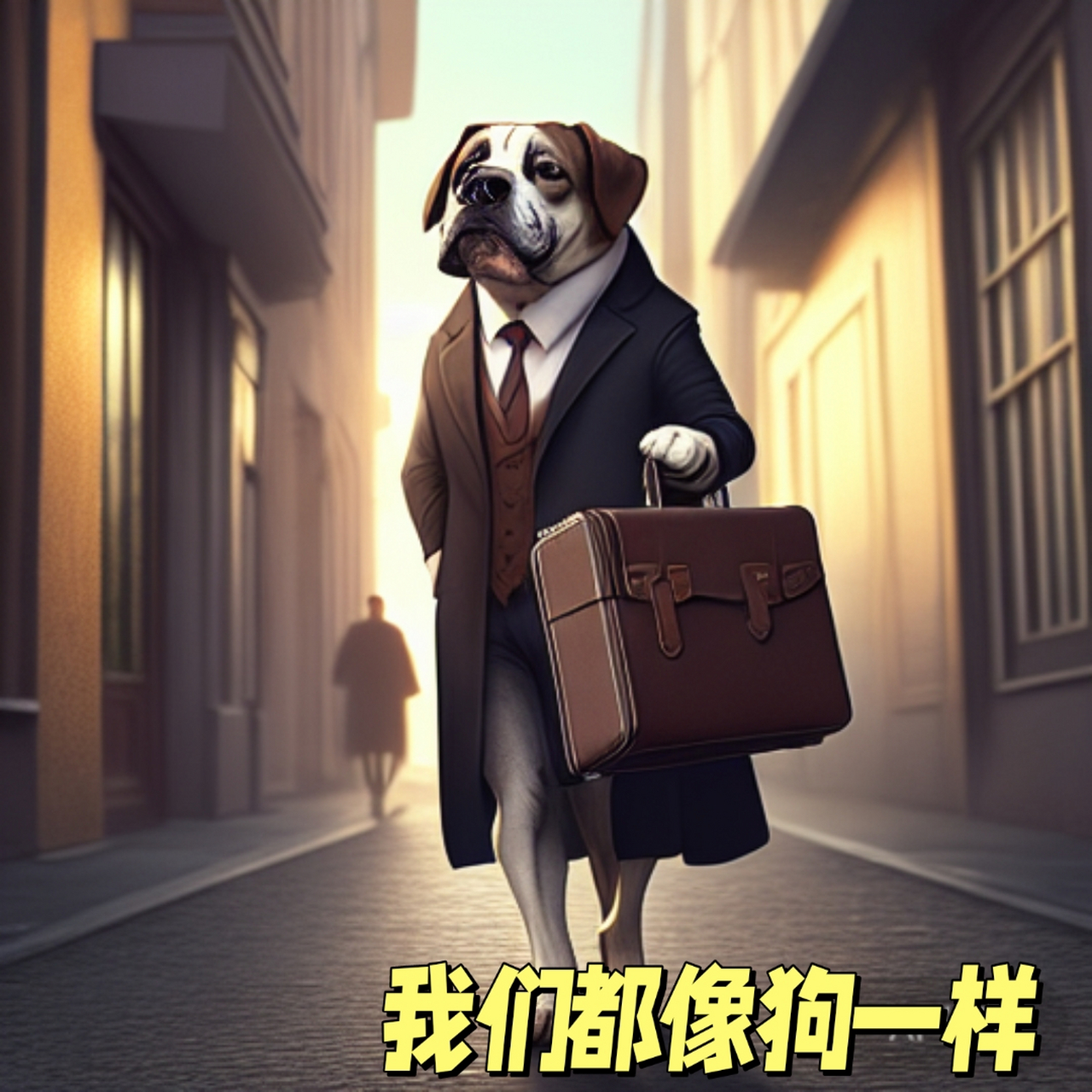 我们都像狗一样的生活,主人叫你往西,不敢往东,叫你坐下不敢站着.