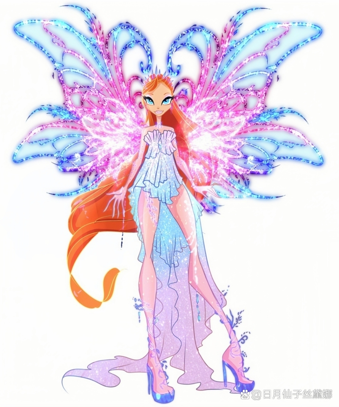 哇,这蝴蝶翅膀的设计太美了,闪耀着梦幻般的光芒,好像能随风起舞!