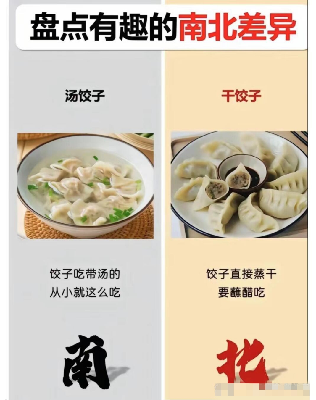 南方饺子和北方饺子图图片