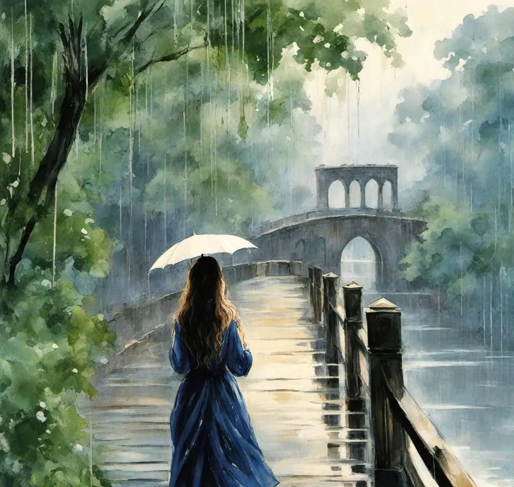 雨中的告别