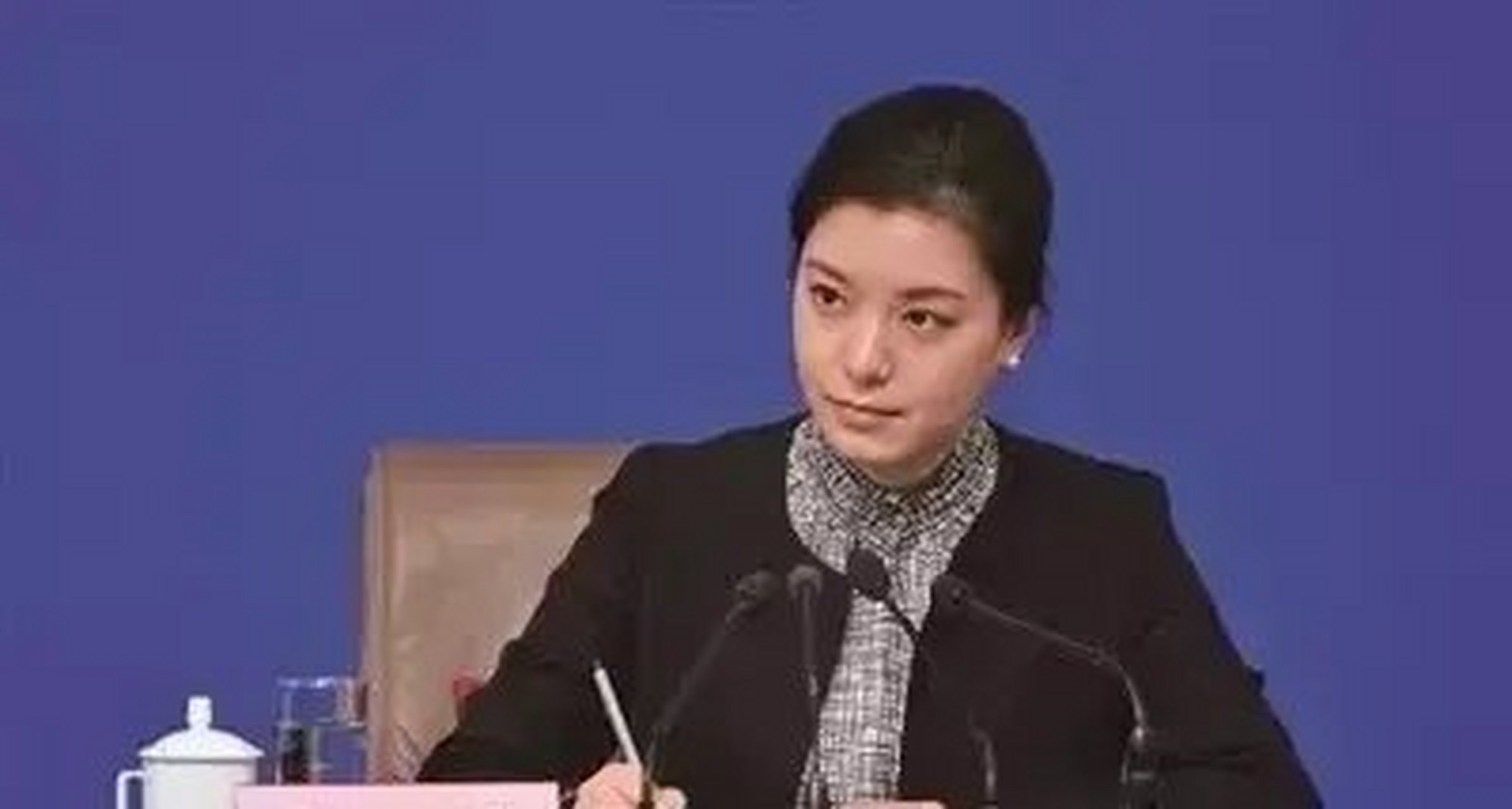 中国最美女翻译官"冷艳女神"张京.