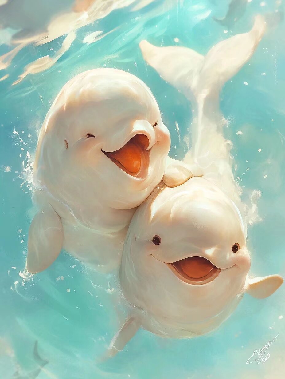 海豚的微笑,治愈你的不开心.那纯真的笑容,让烦恼瞬间烟消云散