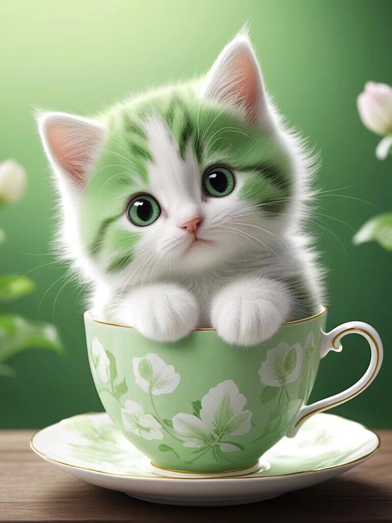这小奶猫也太可爱了叭,萌化了我的老心脏!