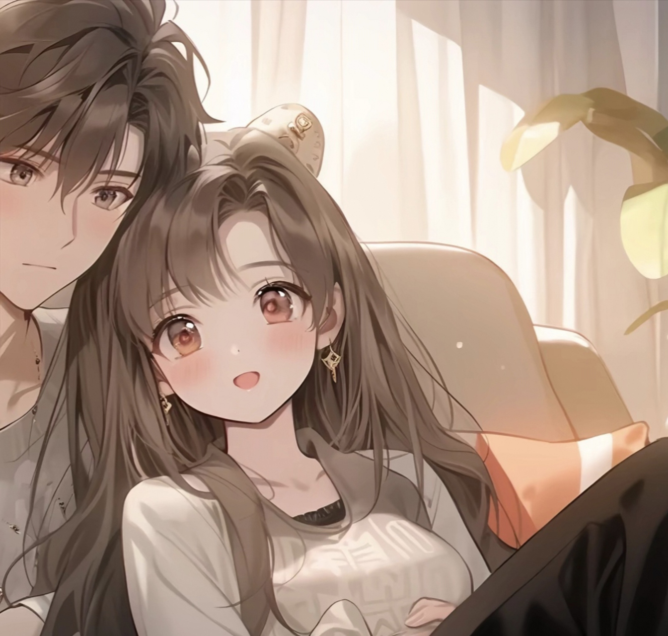 "动漫世界里的甜蜜恋人,仿佛穿越时空的浪漫传奇