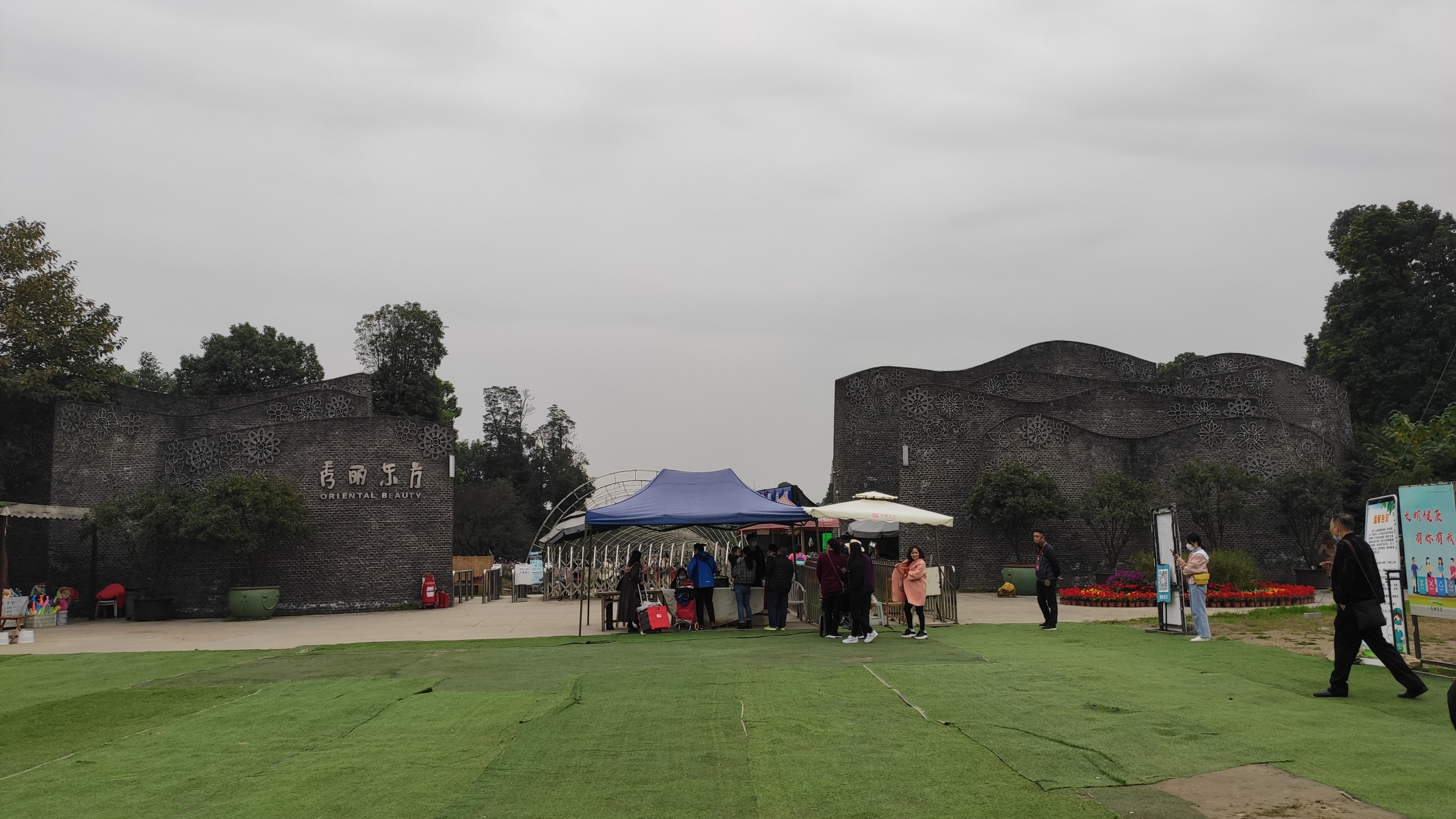 成都三环路边上的秀丽东方现在要收门票了,20块钱一个人可以网上预定