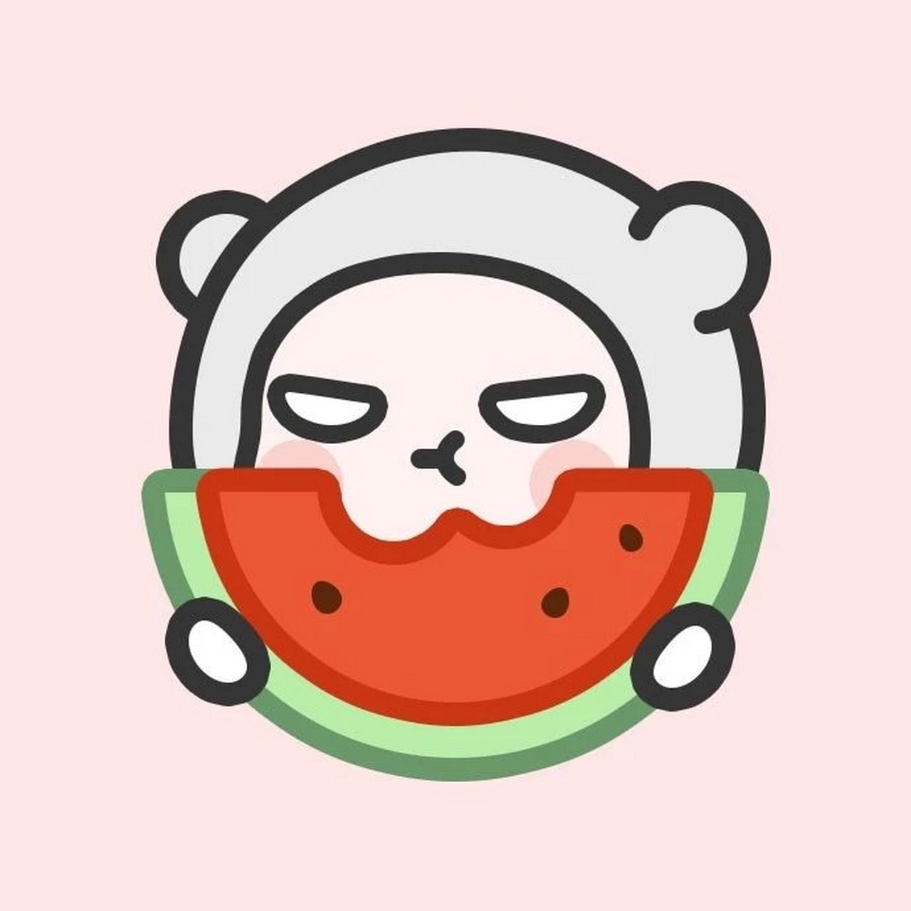 胖滚家族吃瓜头像