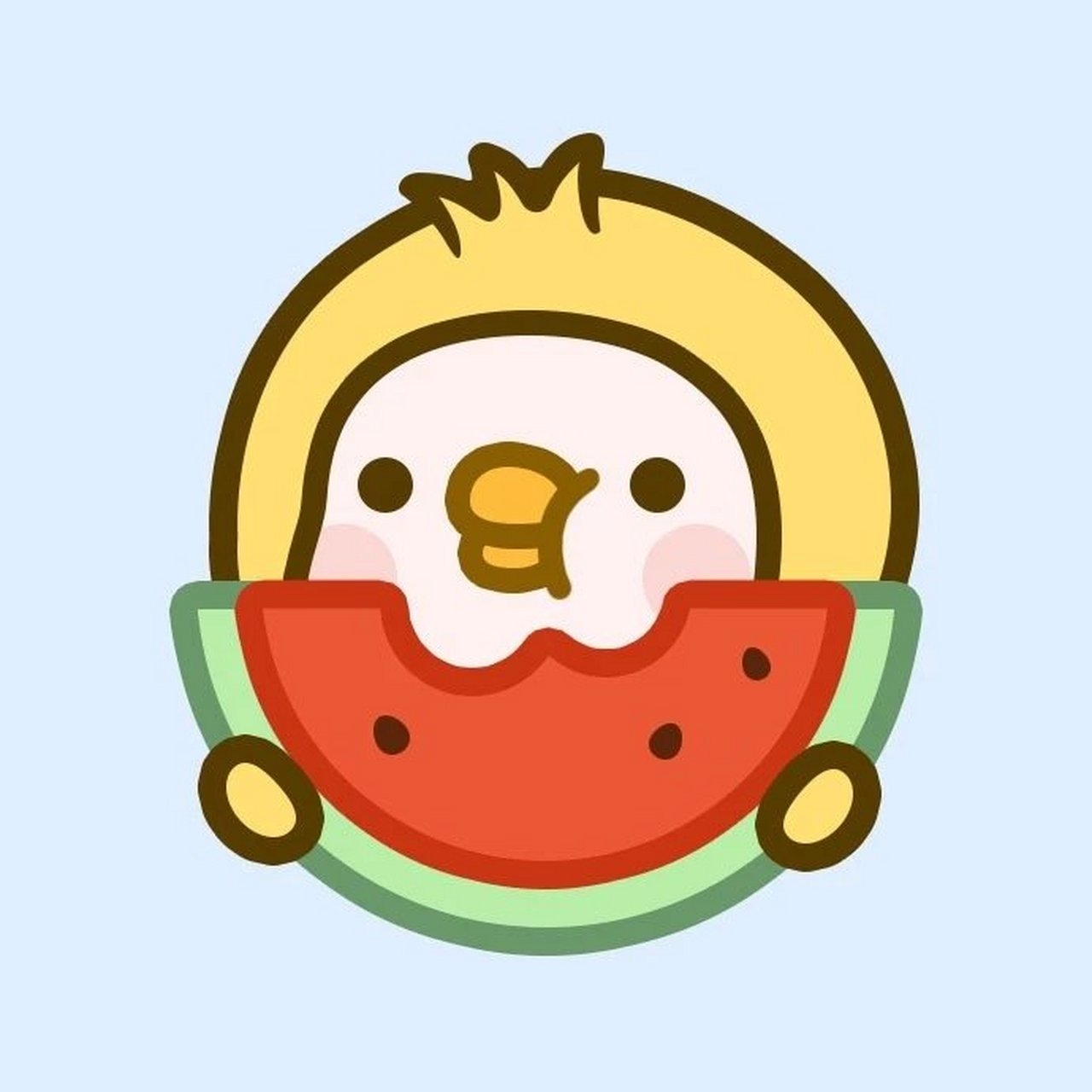 胖滚家族吃瓜头像