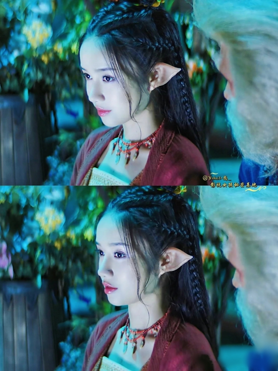 妆造的重要性 相比琉璃里的玉宁这是真剧抛 付梦妮这个妖精造型反而