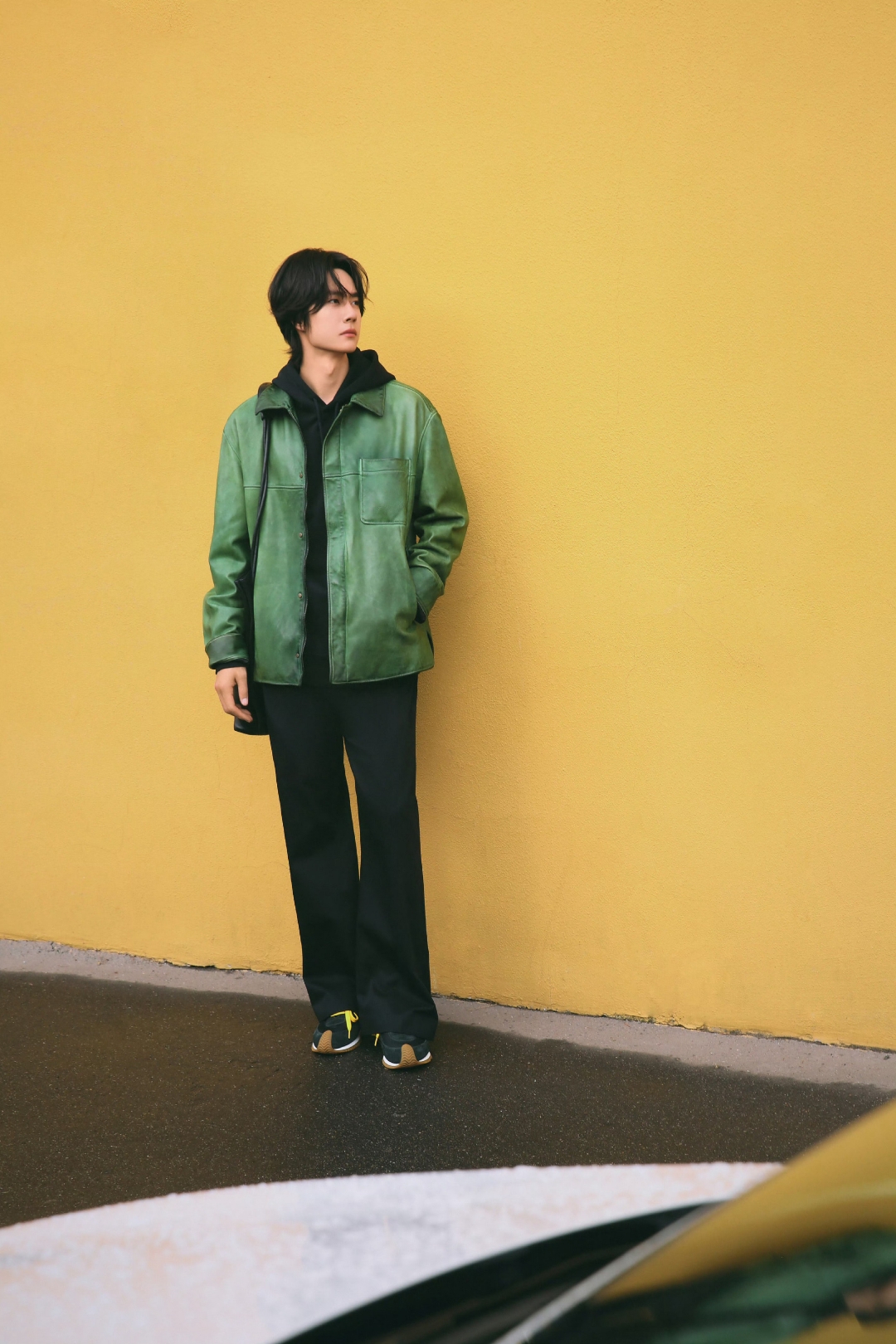 绿衣服王一博 巴黎2023