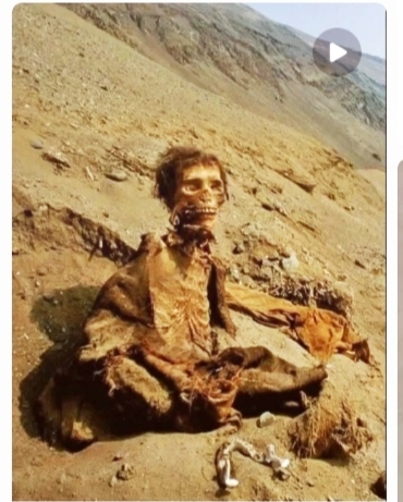 在这座大山角下有色么一下人骨头架子,居说700年了,但这个骨架依然