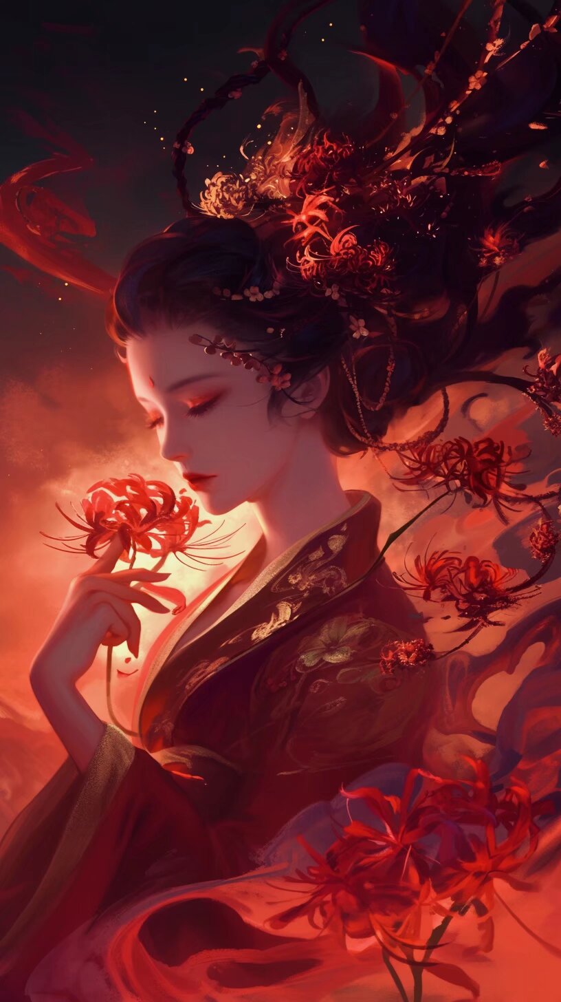 彼岸花之女3 记得点赞,拿图q1