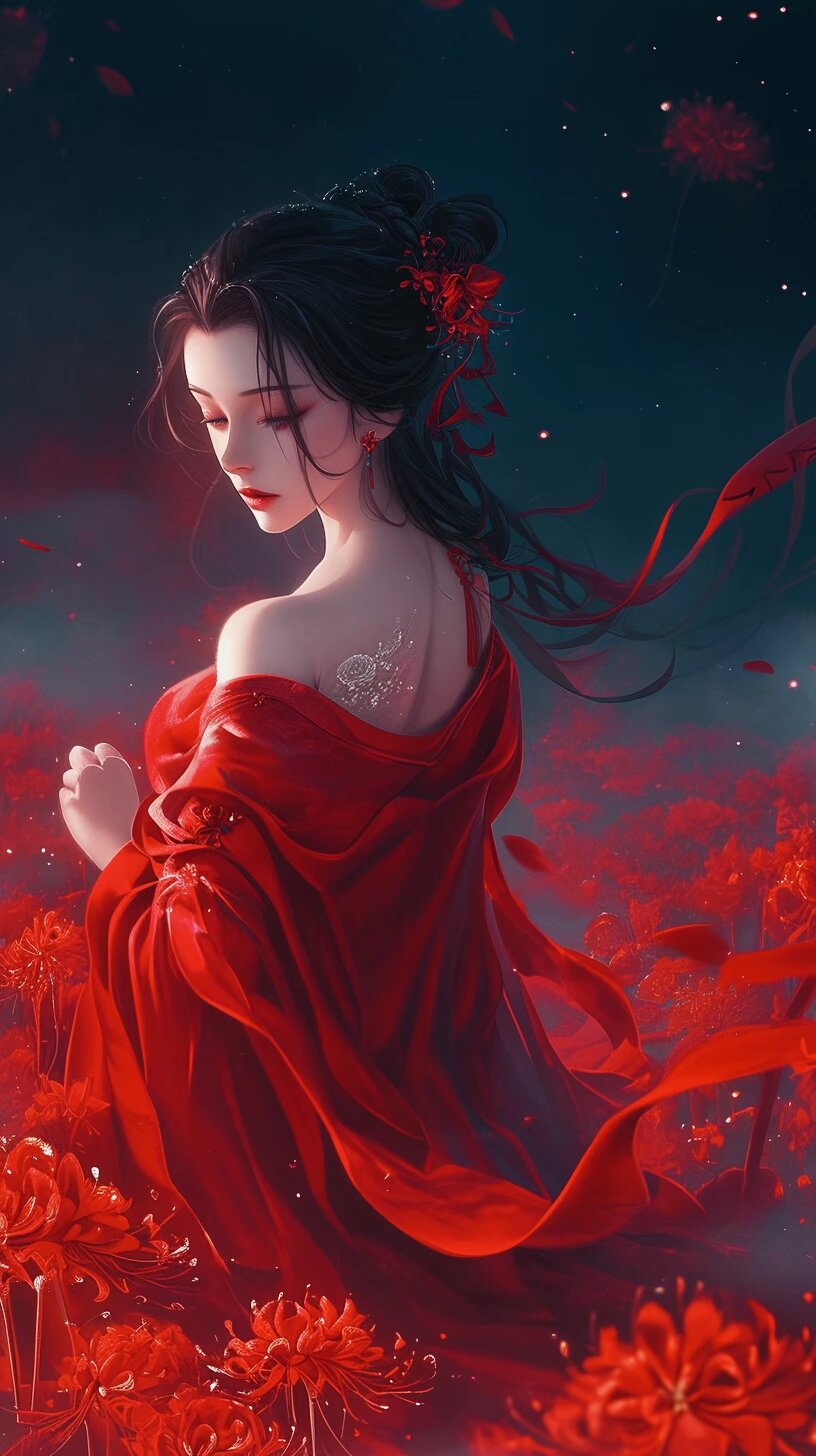 彼岸花之女3 记得点赞,拿图q1