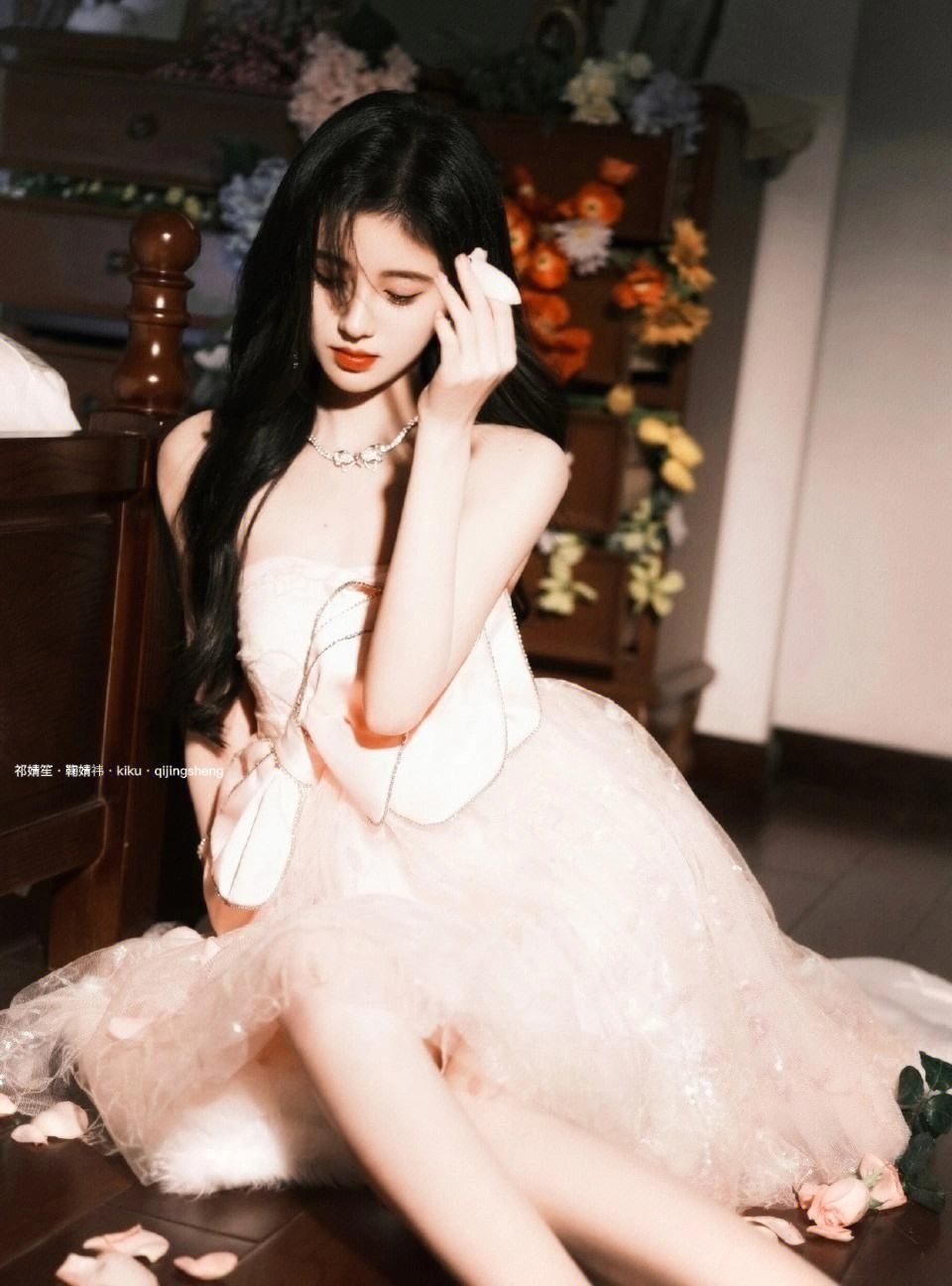 鞠婧祎稀有图片