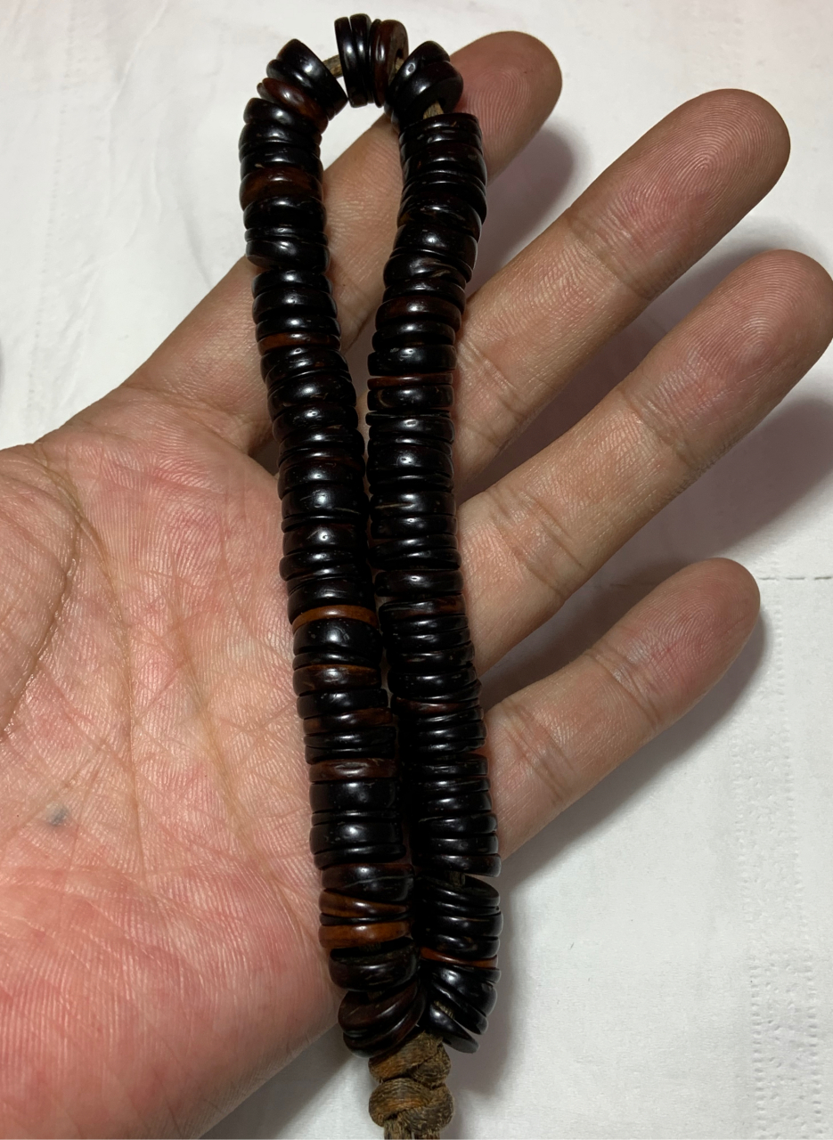藏传原生态老椰壳手串 压痕磨损到位 年份好状态好 包浆油亮 回去搭配