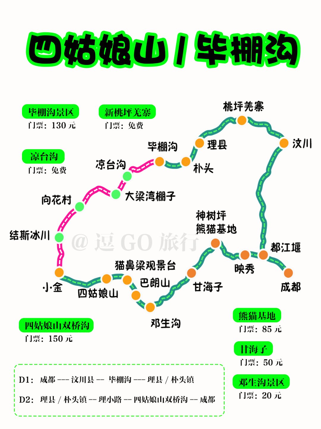 10-12月川西游|四姑娘山 毕棚沟2日游攻略 秋天的毕棚沟和四姑娘山,不
