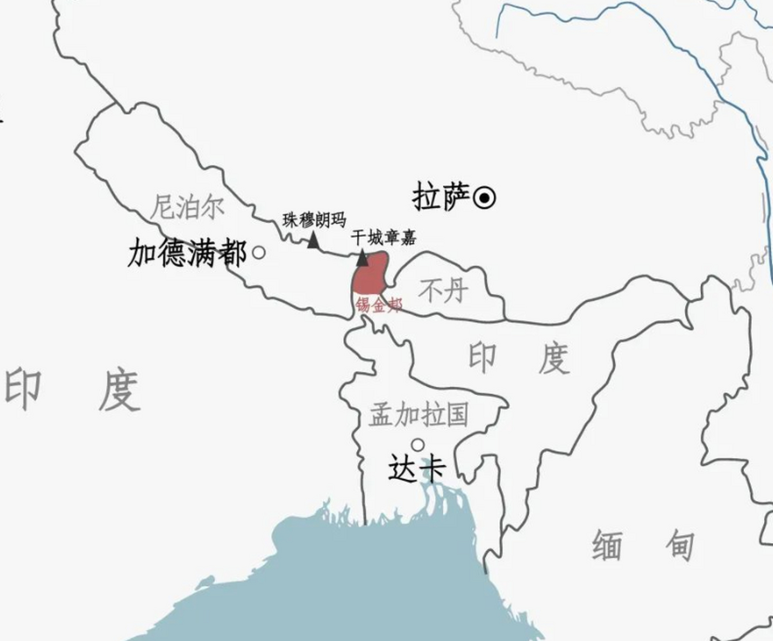 世界历史# 锡金曾经是一个独立的王国,古称哲孟雄,位于喜马拉雅山