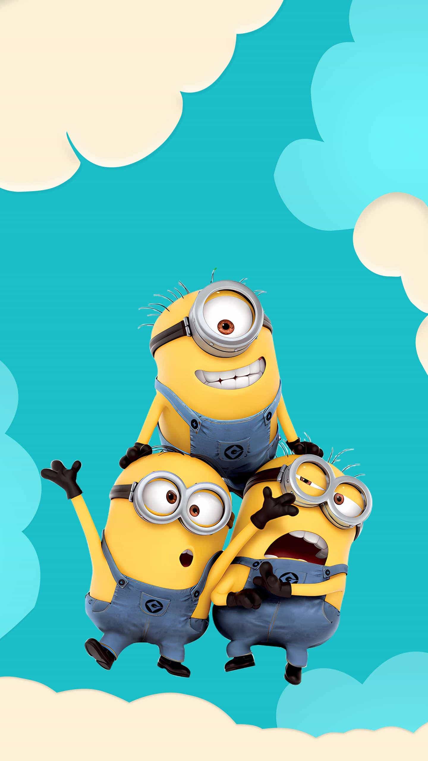 小黄人好可爱, 眼睛圆溜溜转. 香蕉味道真香, 活泼又机灵巧.