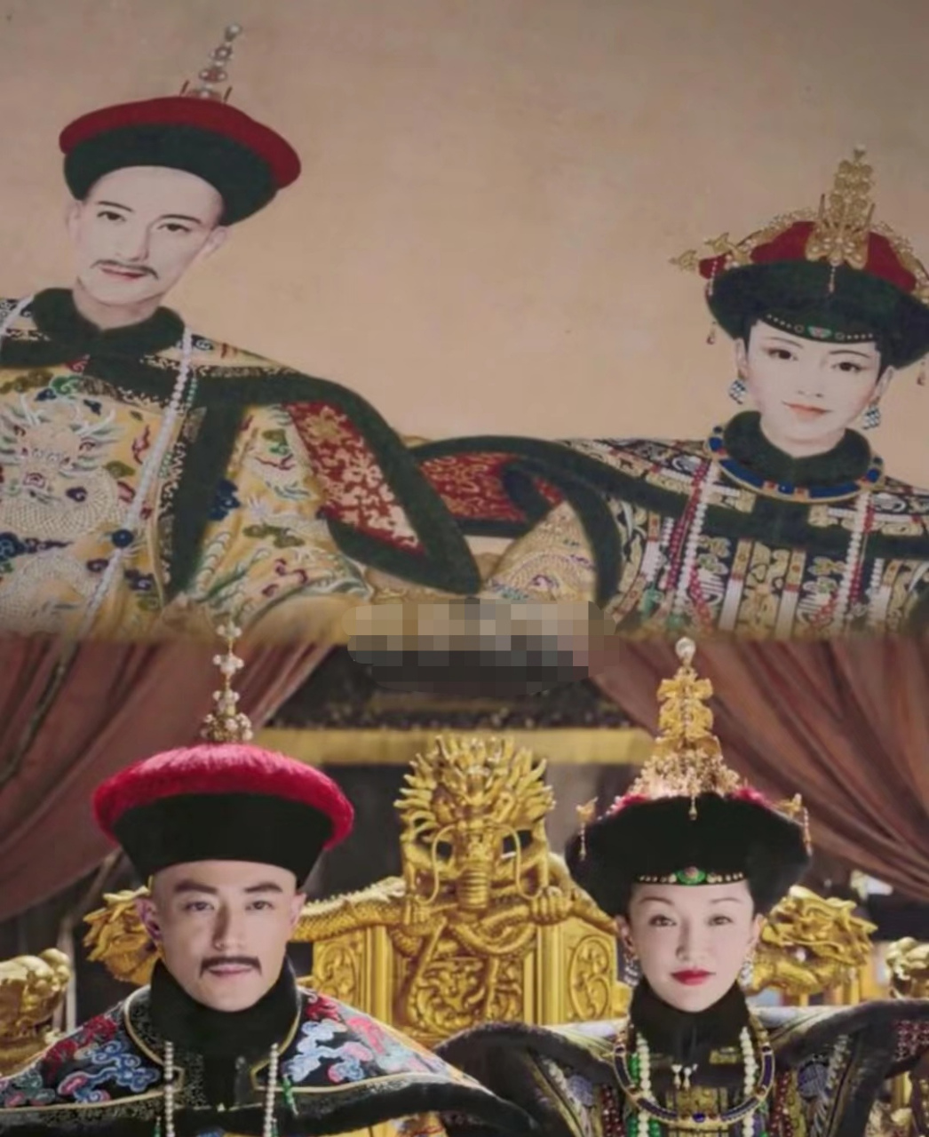 貌似原著论颜值的话大如排第十[三哈] 周迅霍建华帝后装,再现清宫佳话