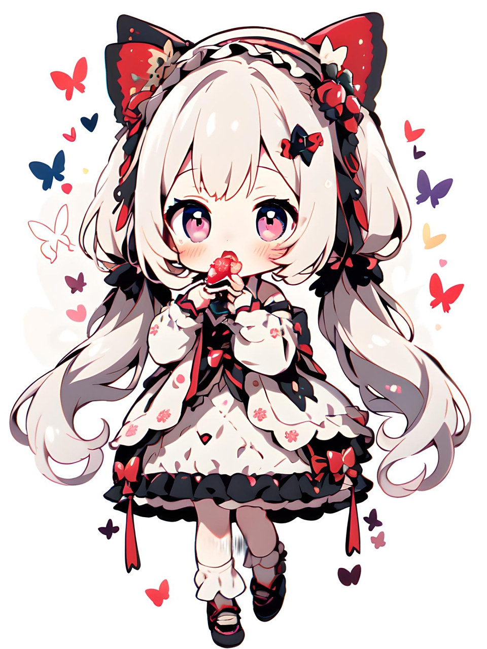 今日份q版头像壁纸分享～ #ai绘画# #二次元