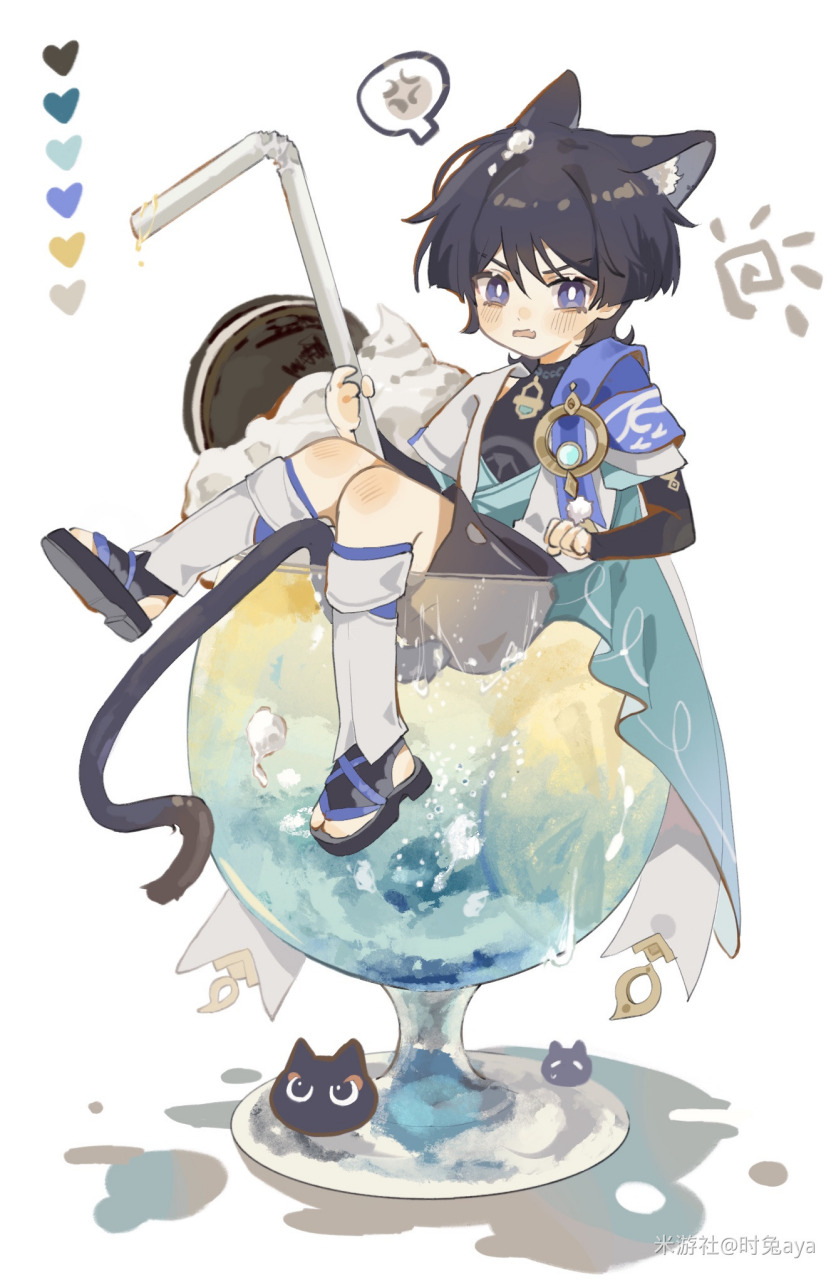 风系小男孩 画师: 时兔aya #原神# #原神米游社# #漫画