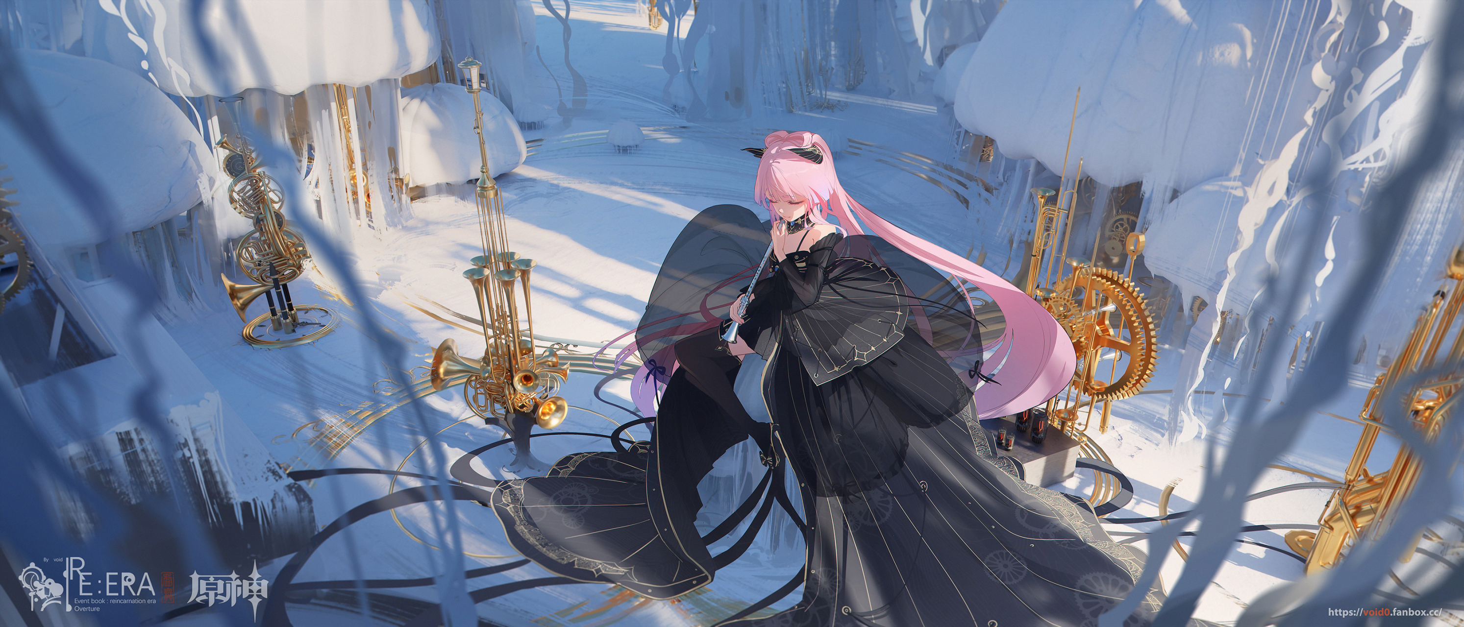 丧服心海  画师: void 新神殿下  #原神# #原神米游社#  #二次元