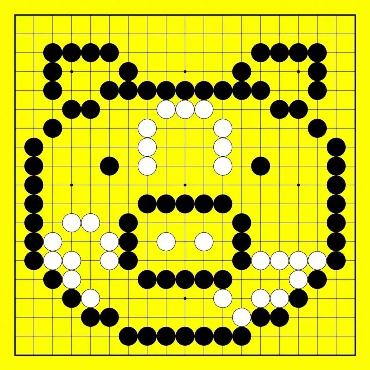 围棋里面的创意摆图,和孩子一起玩吧!(一)