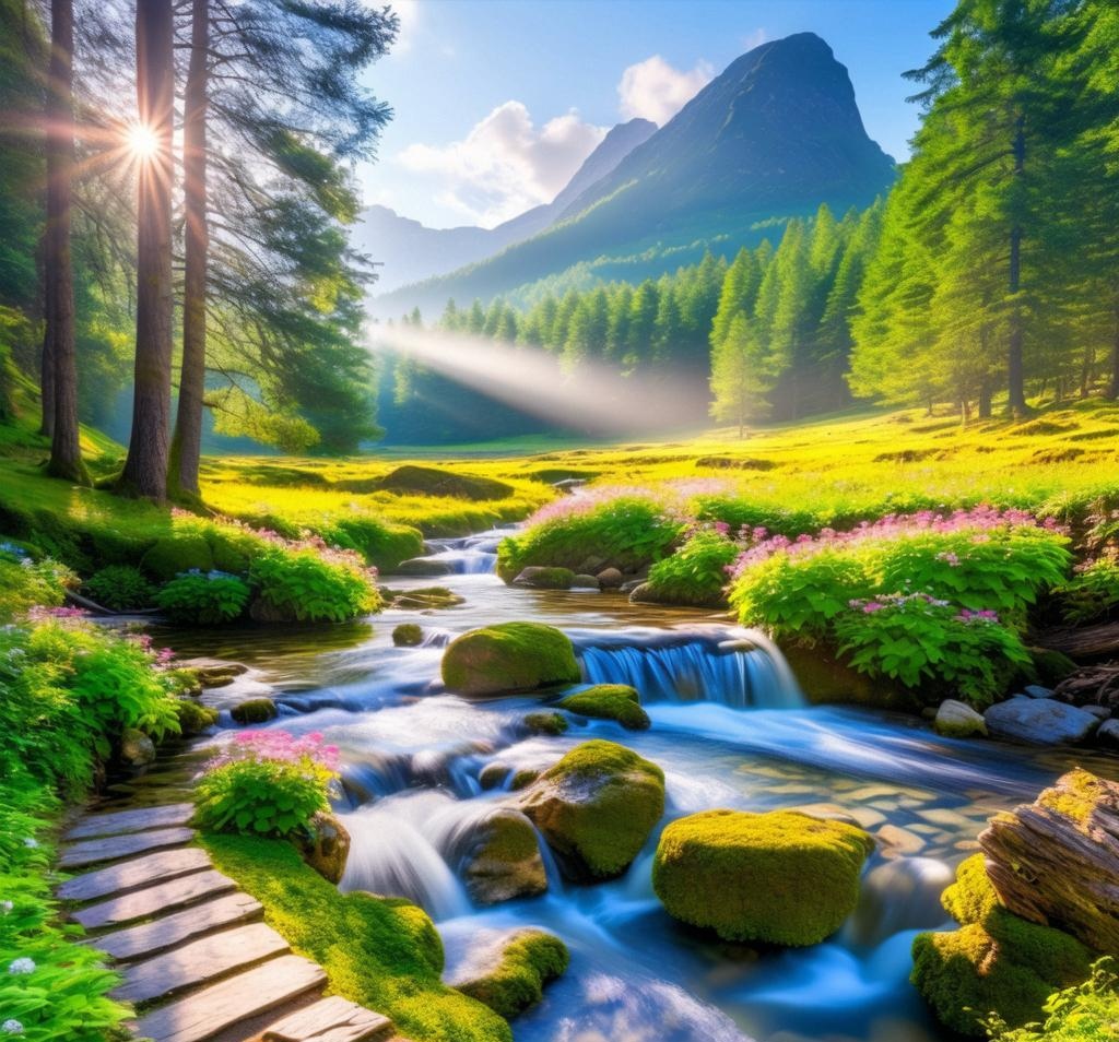 这山林小溪的风景美翻了,周末约吗?