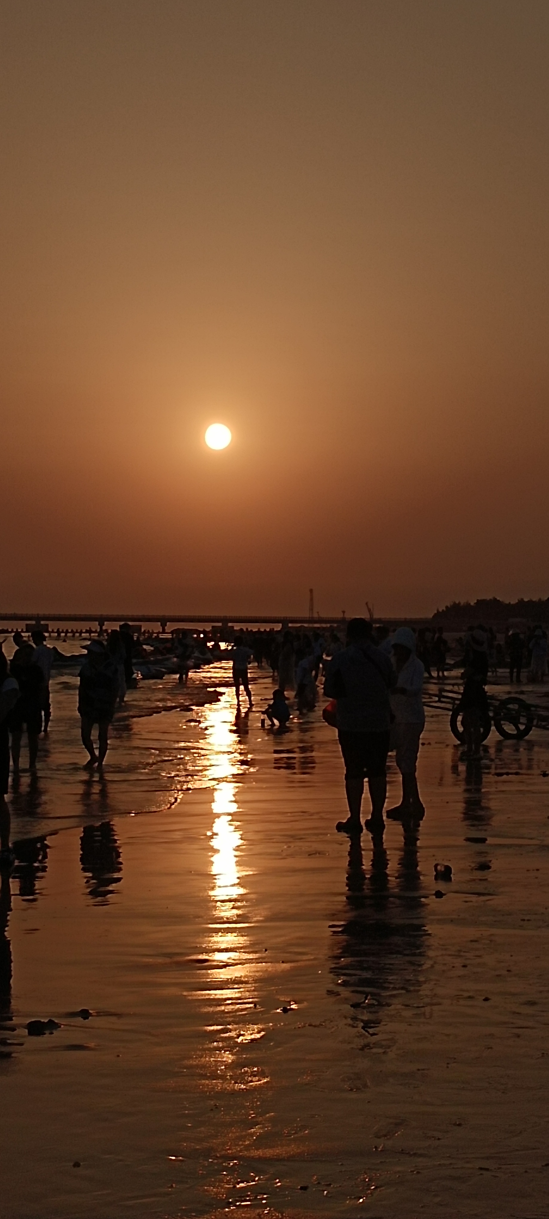 海上霞光万丈风景图片图片