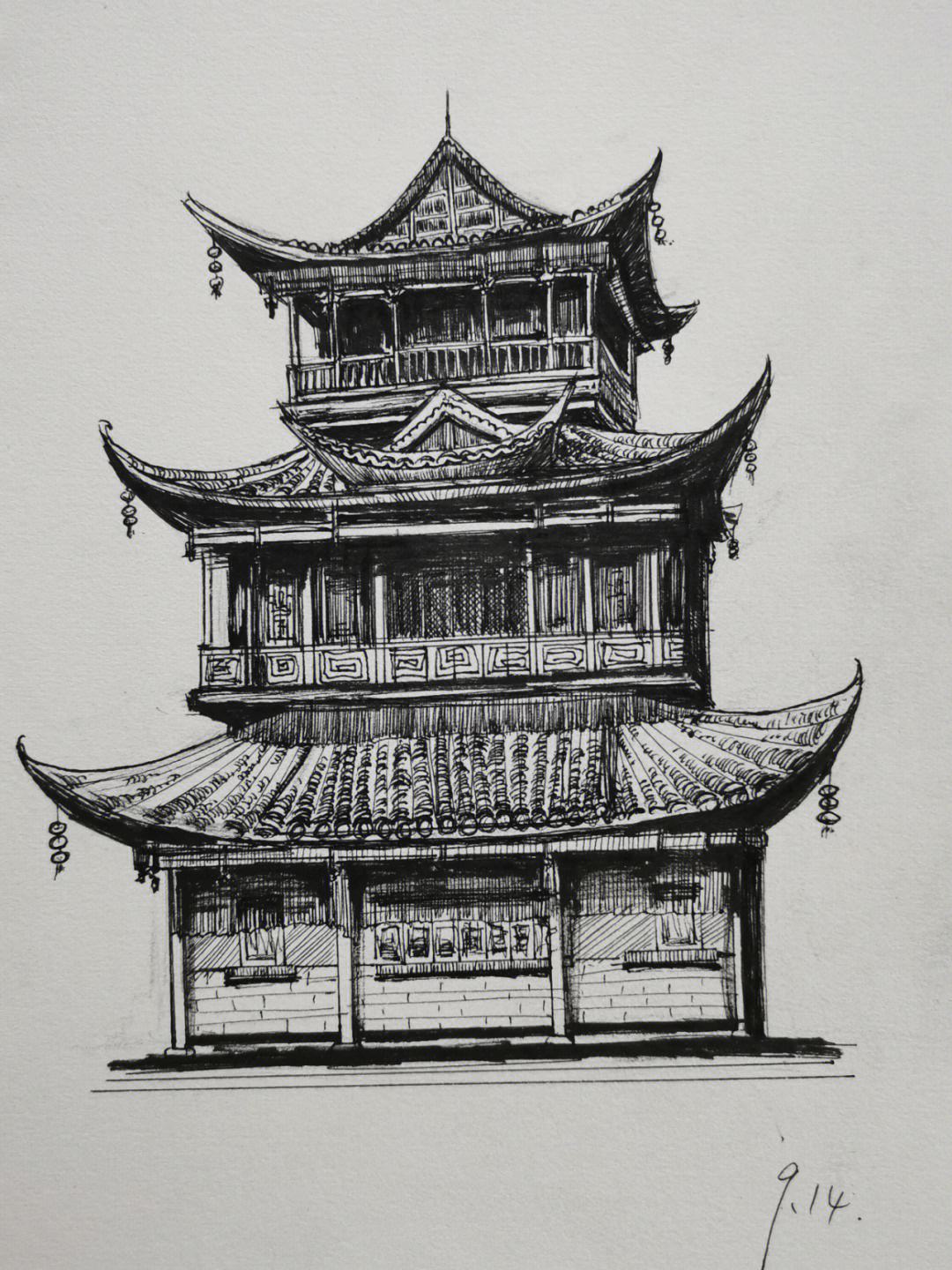 写生速写 建筑
