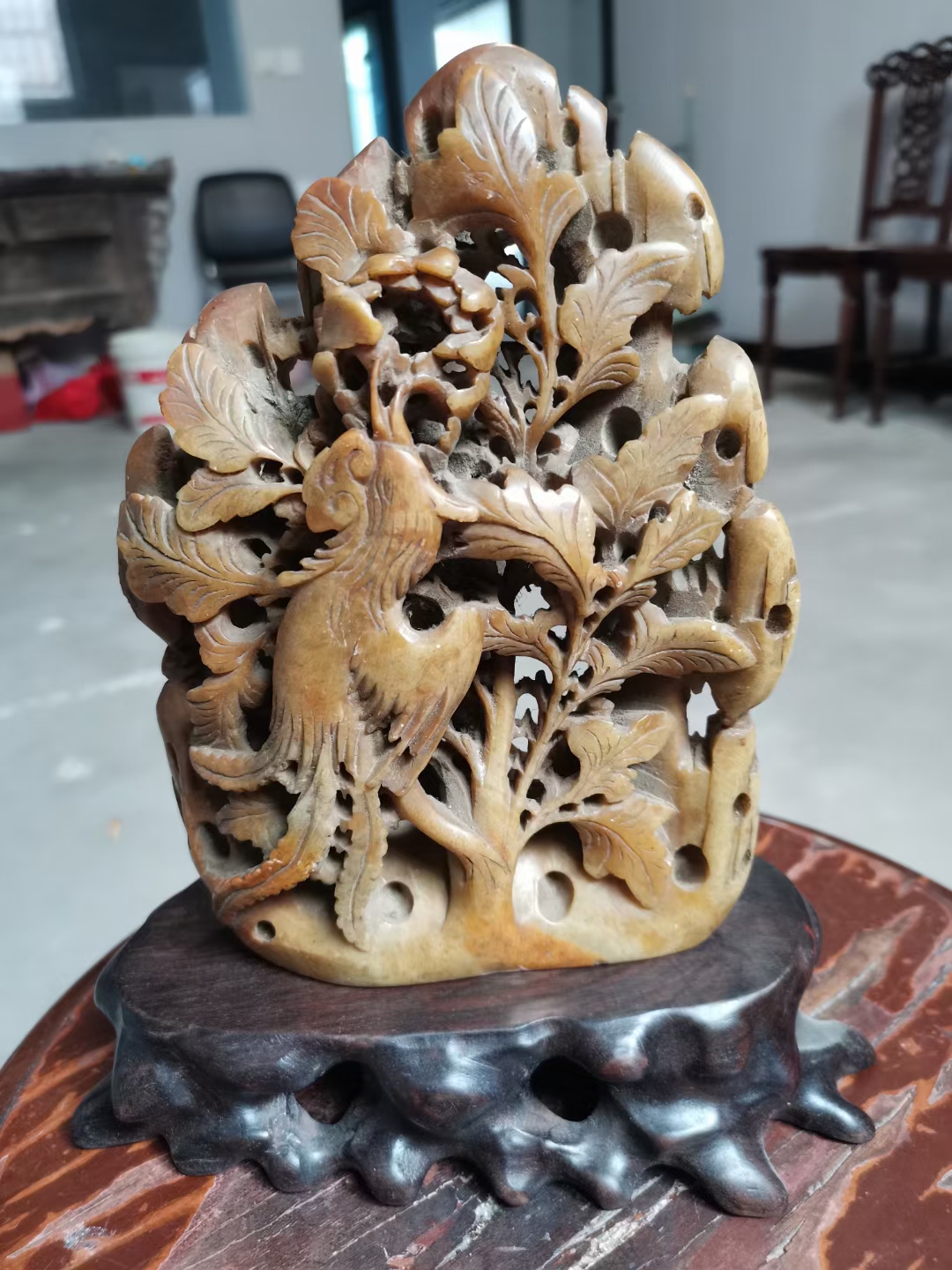 寿山石山子摆件