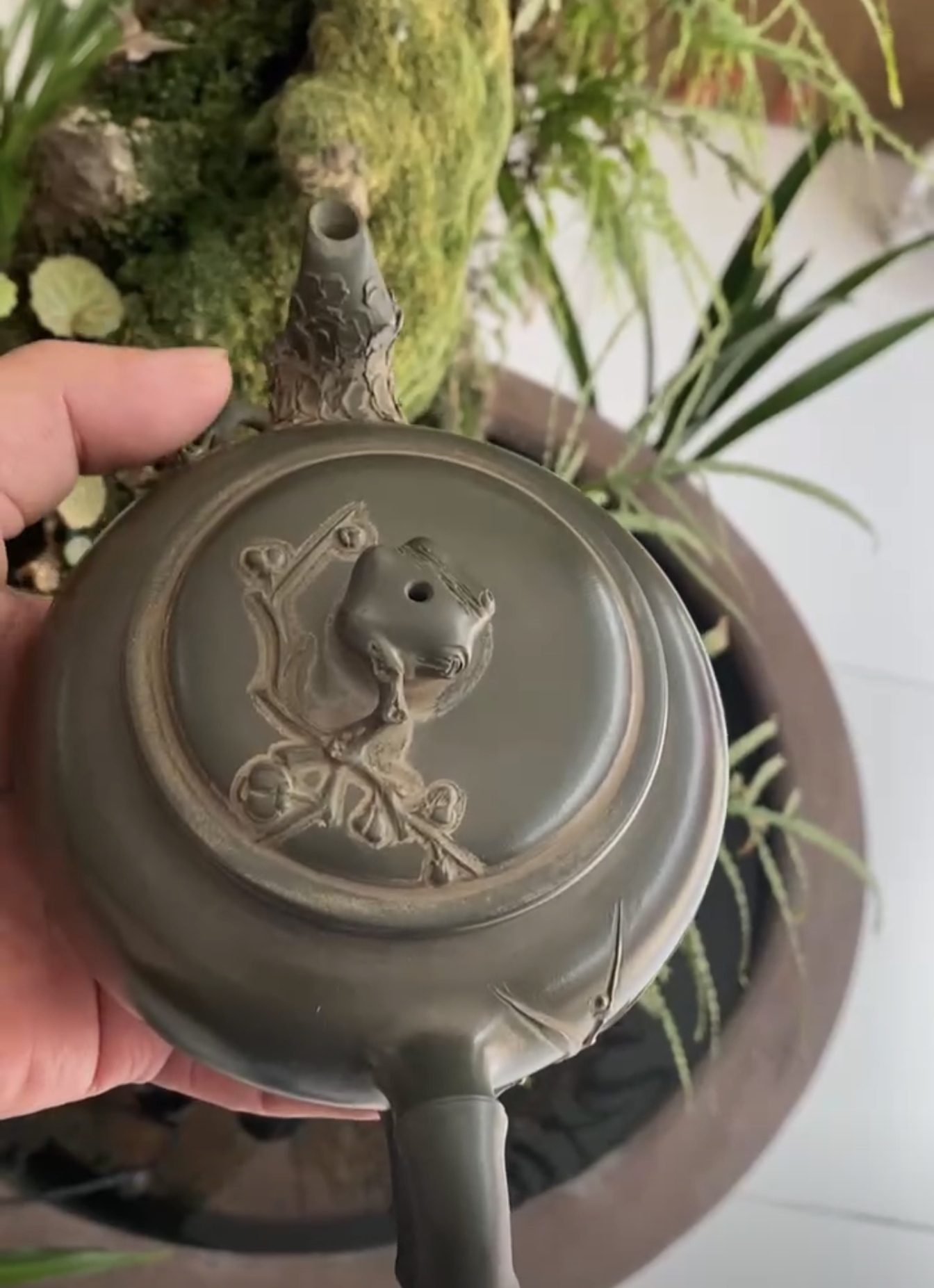 民国裴石民【松树梅花 绿泥紫砂壶】[握手][握手][握手]已结缘  !