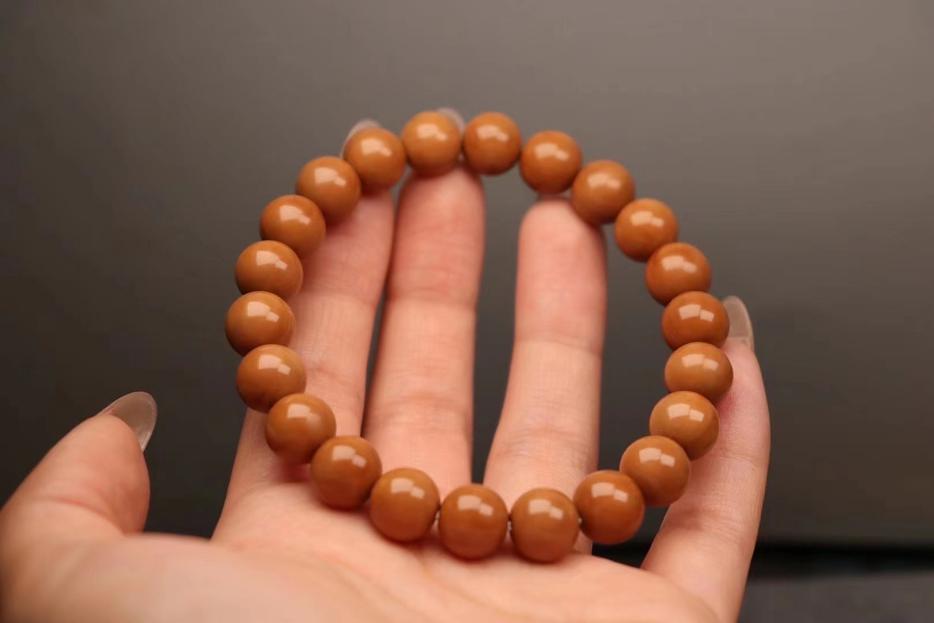 纯手工打磨,精品猴头正圆光珠,手串全品无瑕疵,满足强迫症,精卡精挑