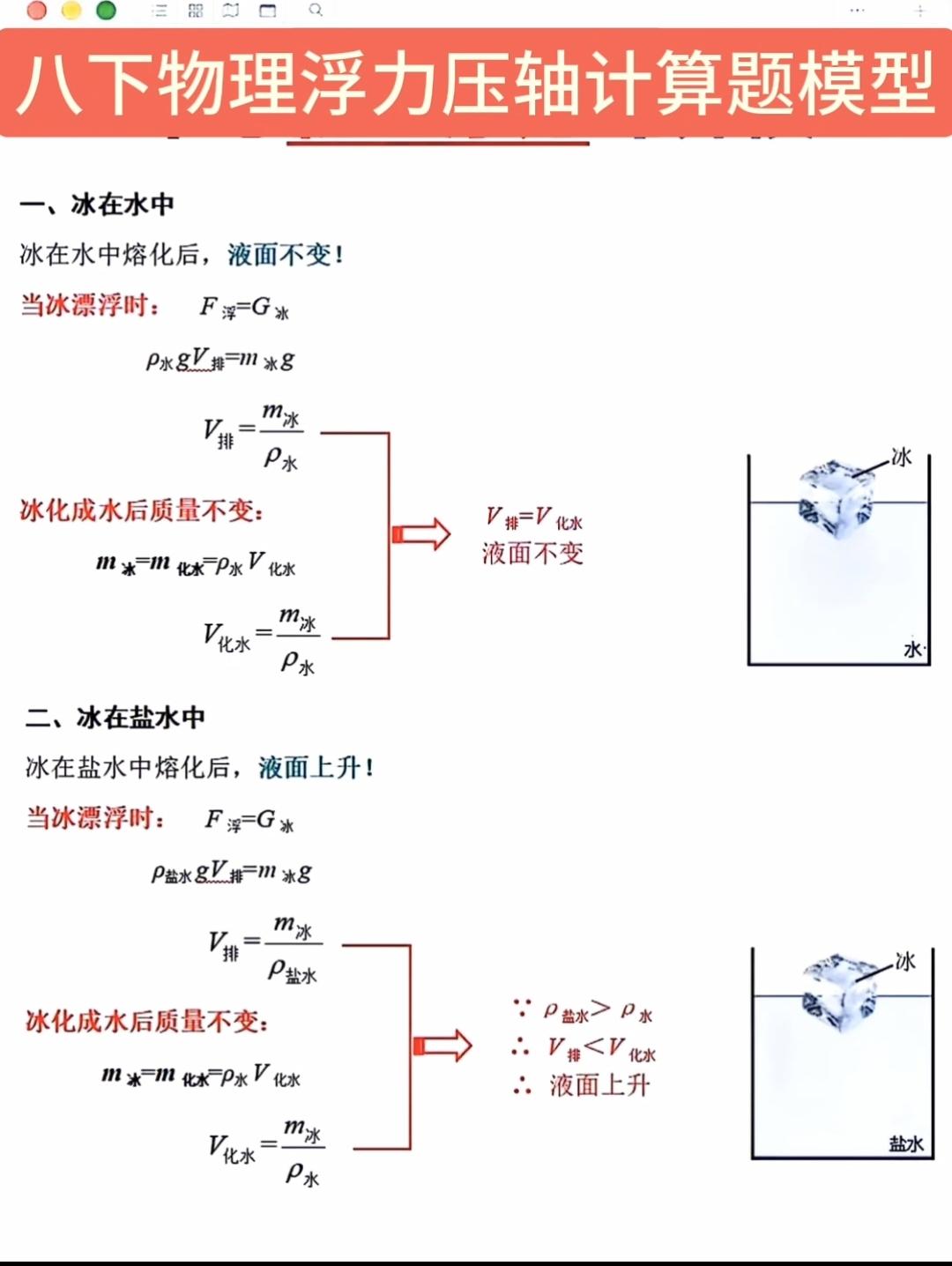 初二下物理浮力计算练习(初二物理浮力计算题及答案)