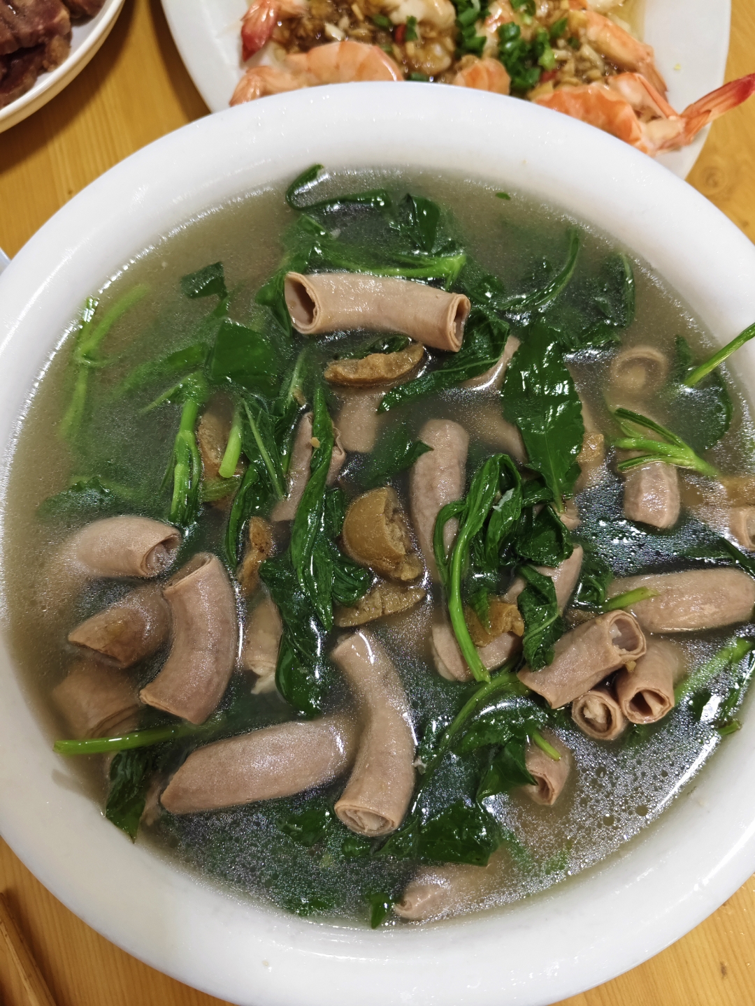福建美食"苦菜小肠汤"