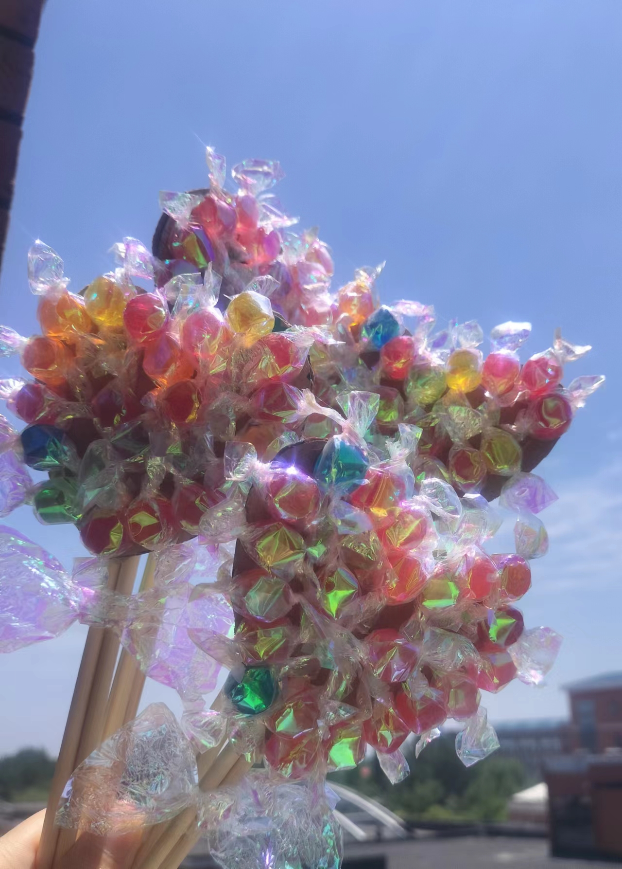 自制棒棒糖爱心状