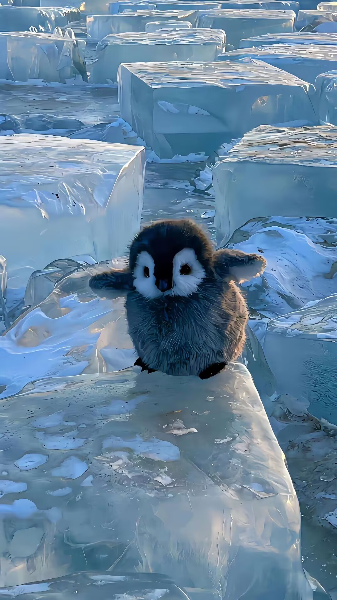 小企鹅萌萌哒,坐拥冰山当岛主.
