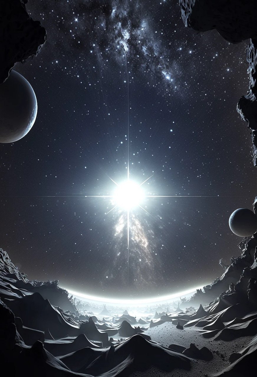 黑色,神秘的颜色, 如夜空中的暗影; 它吞噬一切光明, 却也孕育着无限