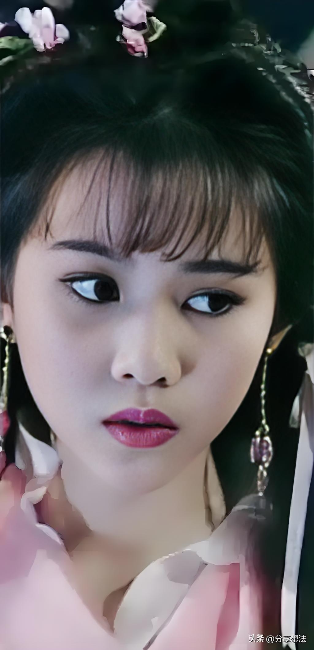 蔡少芬年轻的时候是真的漂亮,古装很美,短发也好看
