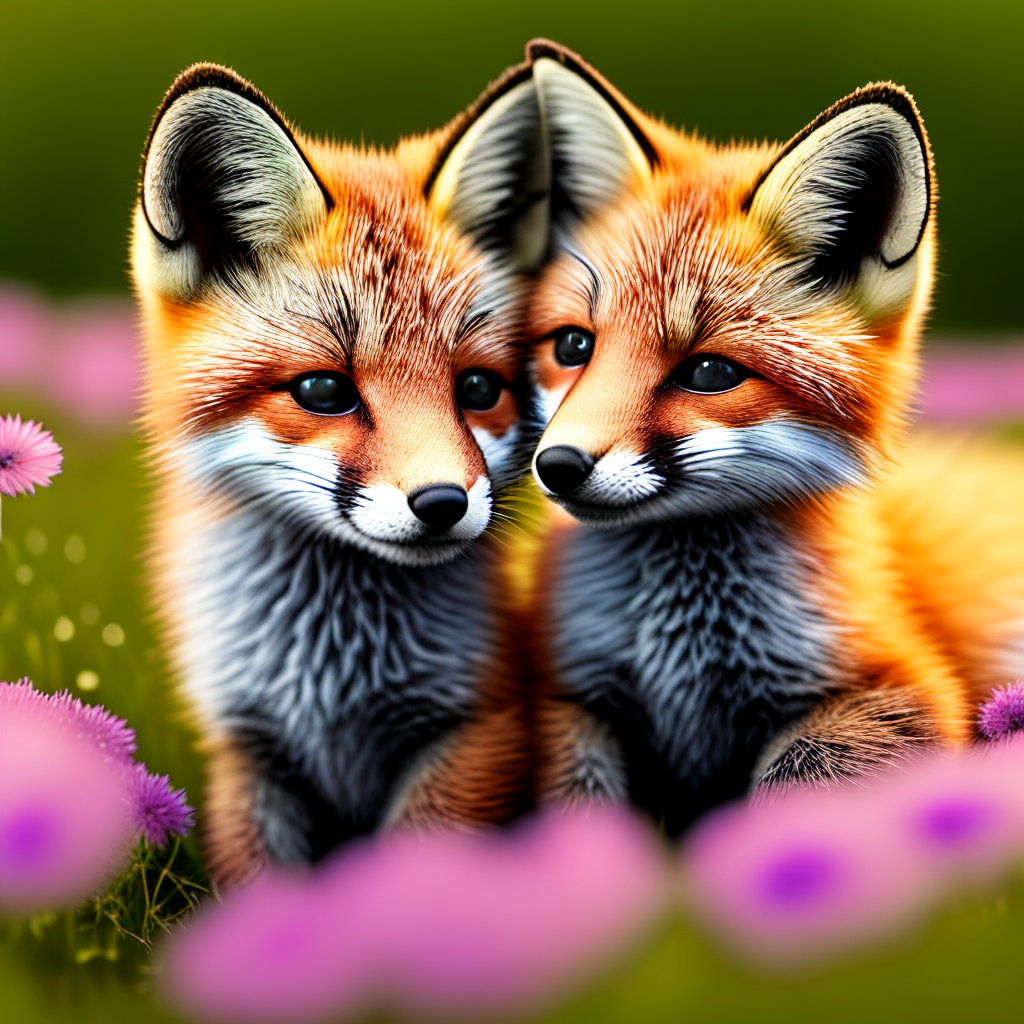 "在这幅插画中,两只狐狸静静地享受着林间的宁静.