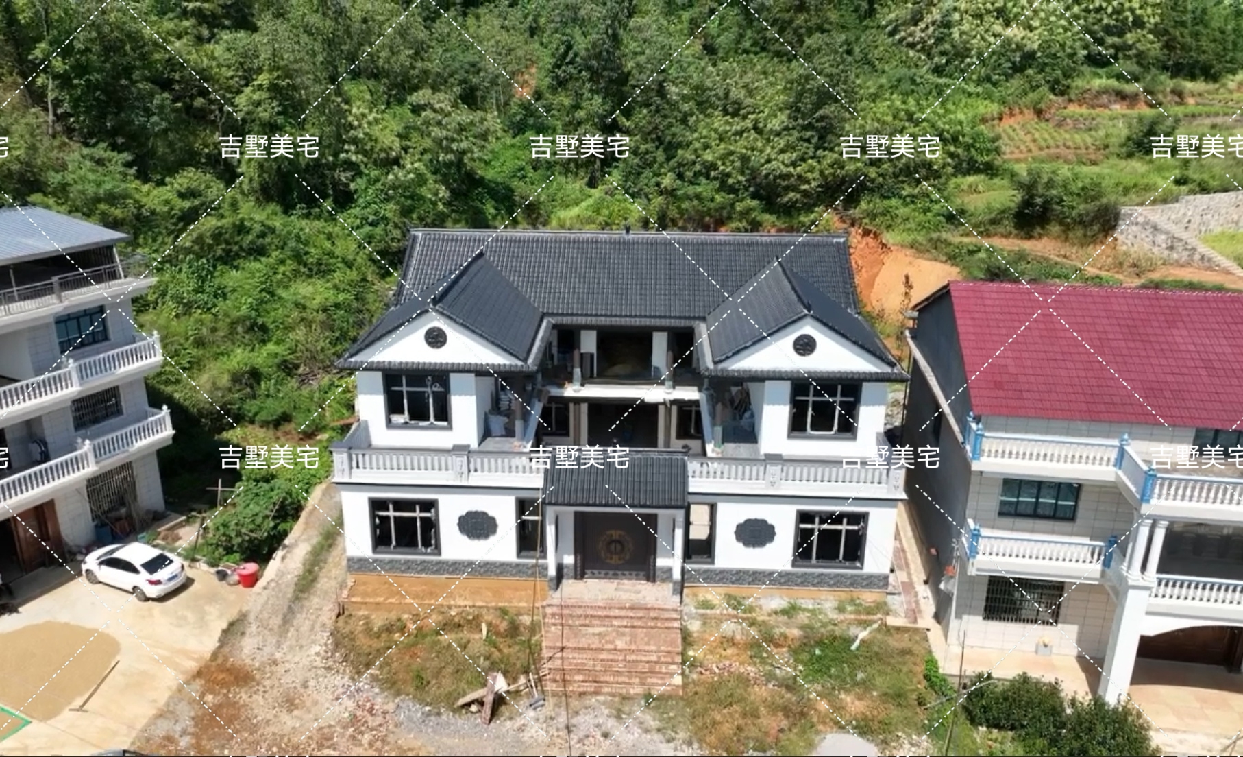 引人入胜邵东豪宅中式合院布局邵东廉桥别墅