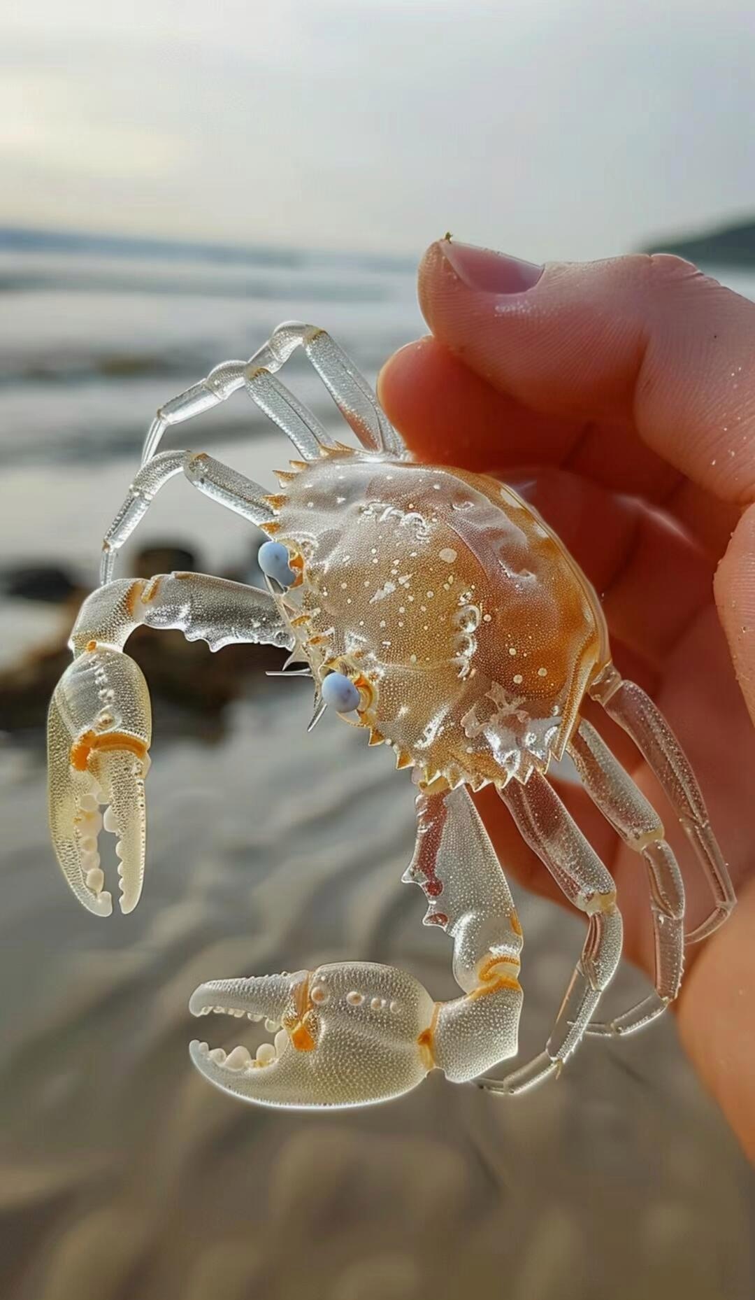 有没有可能是蜕壳呀,有人见过螃蟹蜕壳吗?