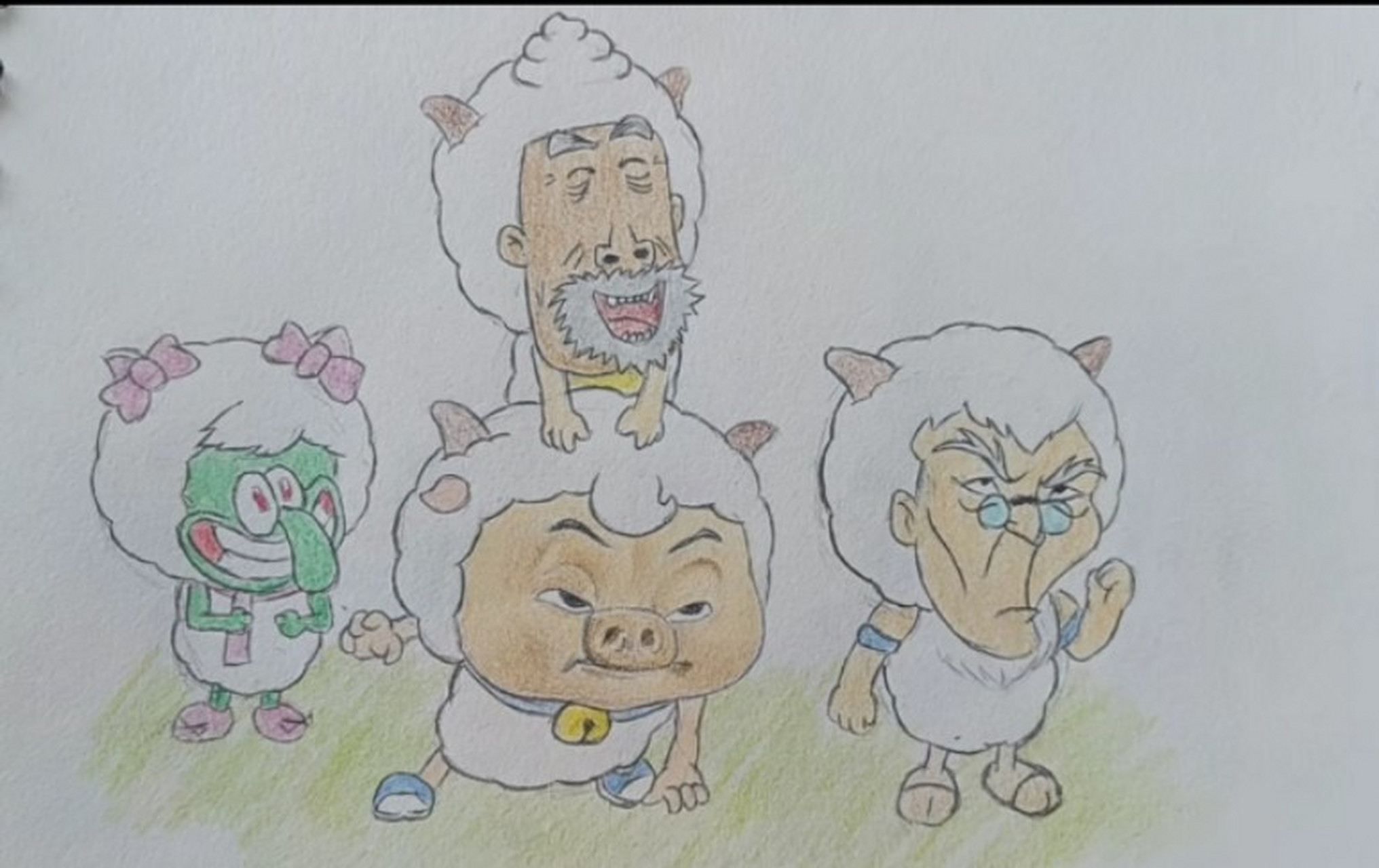 草原四剑客_懒爷爷 喜猪猪 沸老爹 章美哥.