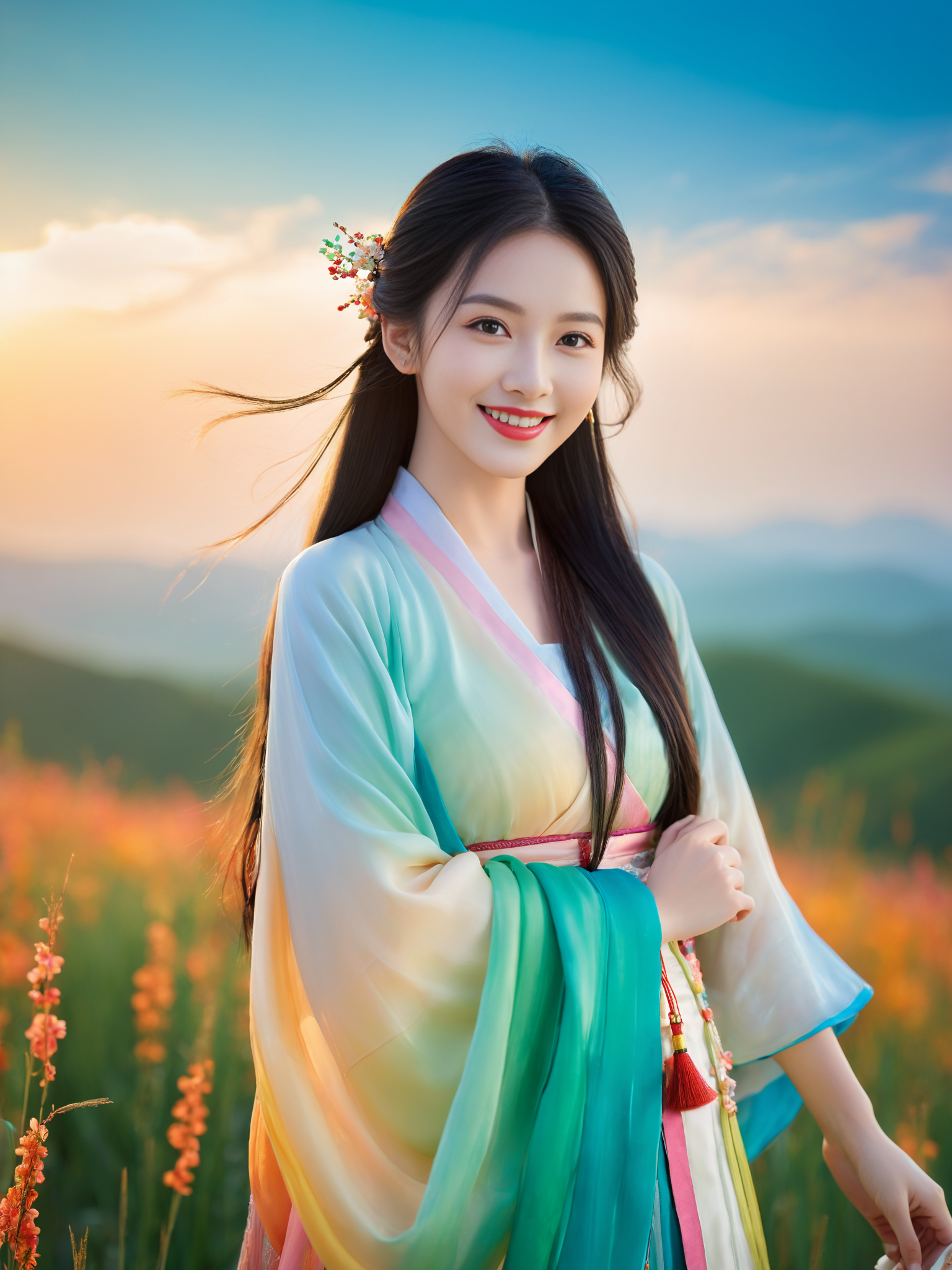 热点引擎计划# #原创诗词# #古装美女#  #夏天# #日出