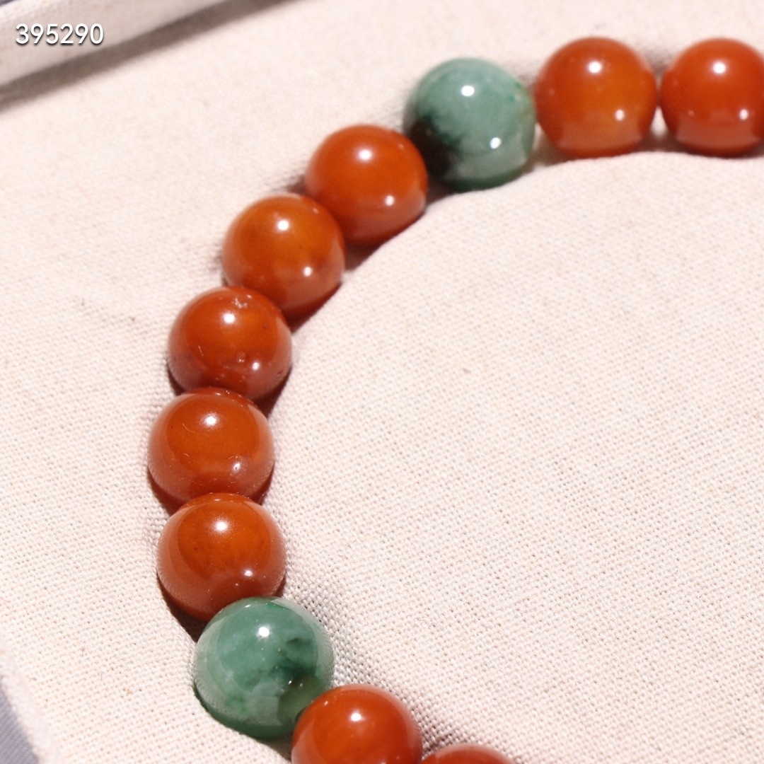 清 蜜蜡十八子手持 规格:珠径1.2cm