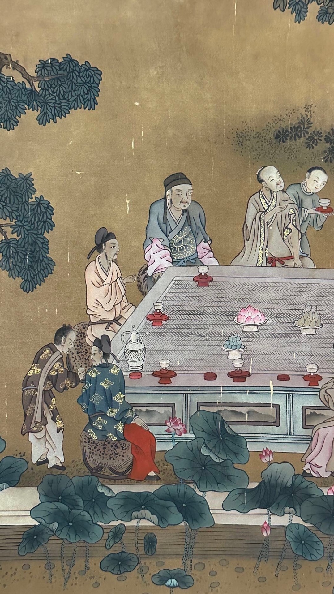 宋代 刘松年 绢本 兰亭雅集图 精品长卷 高44全长690#晒晒我的收藏