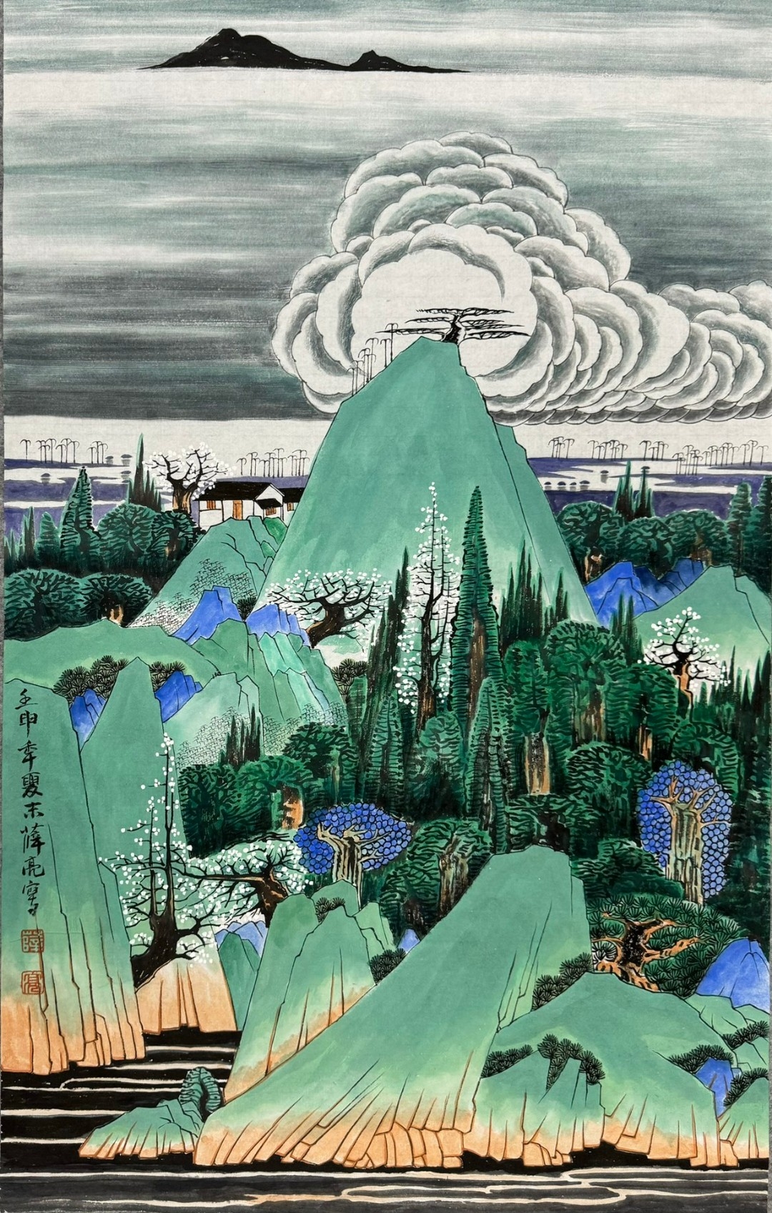 薛亮,三尺作品#艺术古董收藏品鉴赏# #嘉德拍卖# #国画# #古玩