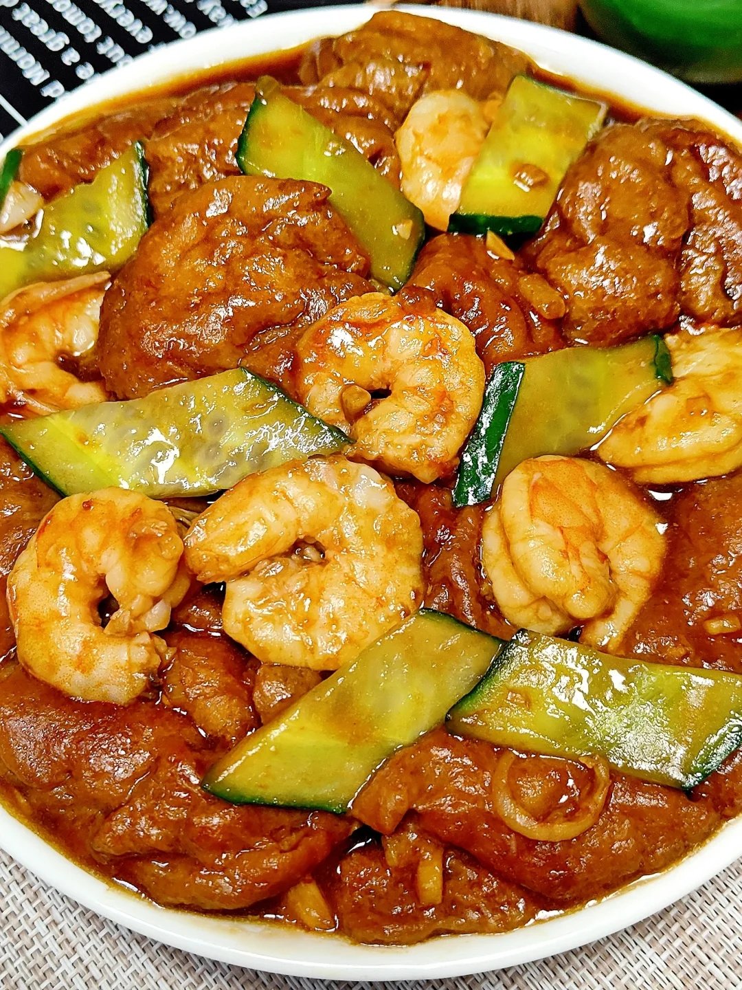 特色家常菜虾仁独面筋,巨巨巨下饭 虾仁独面筋这样做太香了,做法简单