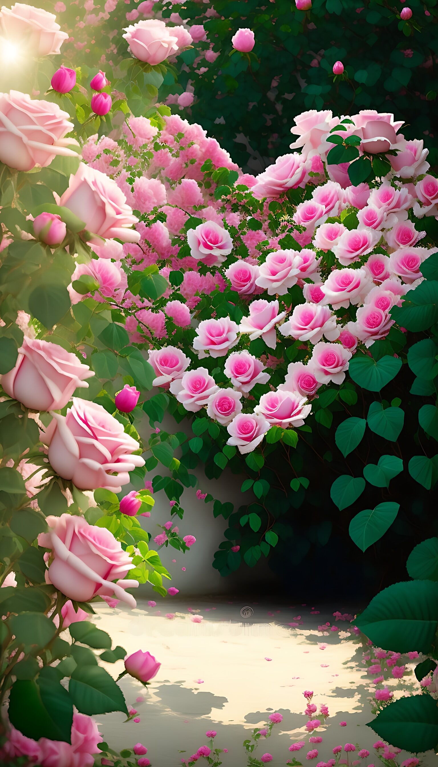 高清玫瑰壁纸 偶遇一座小花园,美不胜收