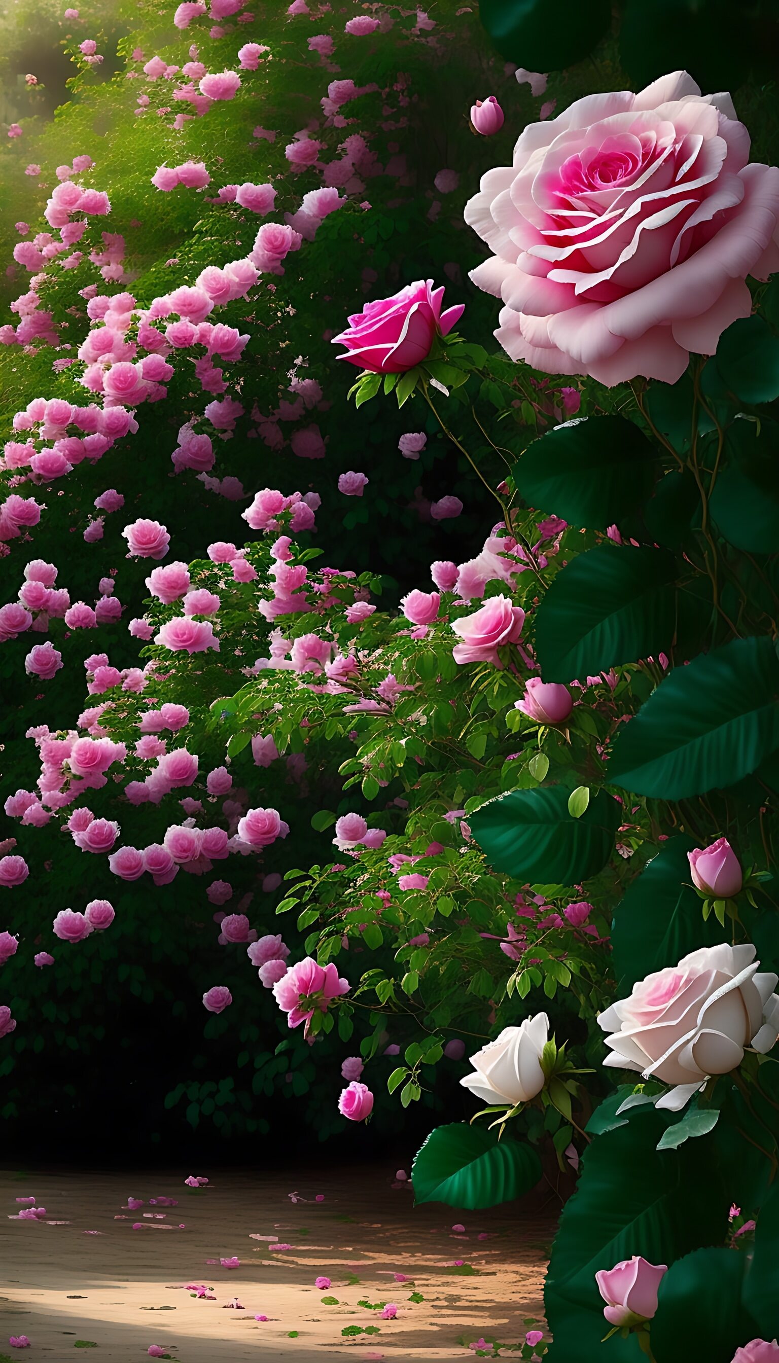 高清玫瑰壁纸 偶遇一座小花园,美不胜收